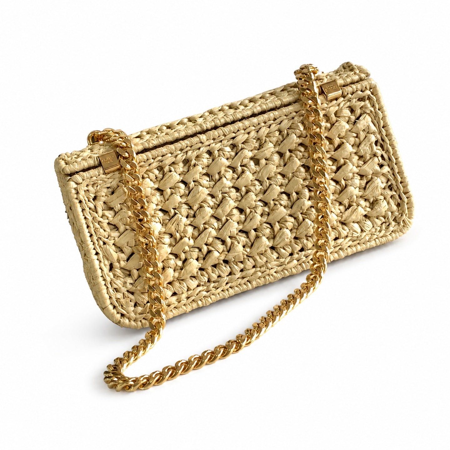 Celine Triomphe Raffia Handbag