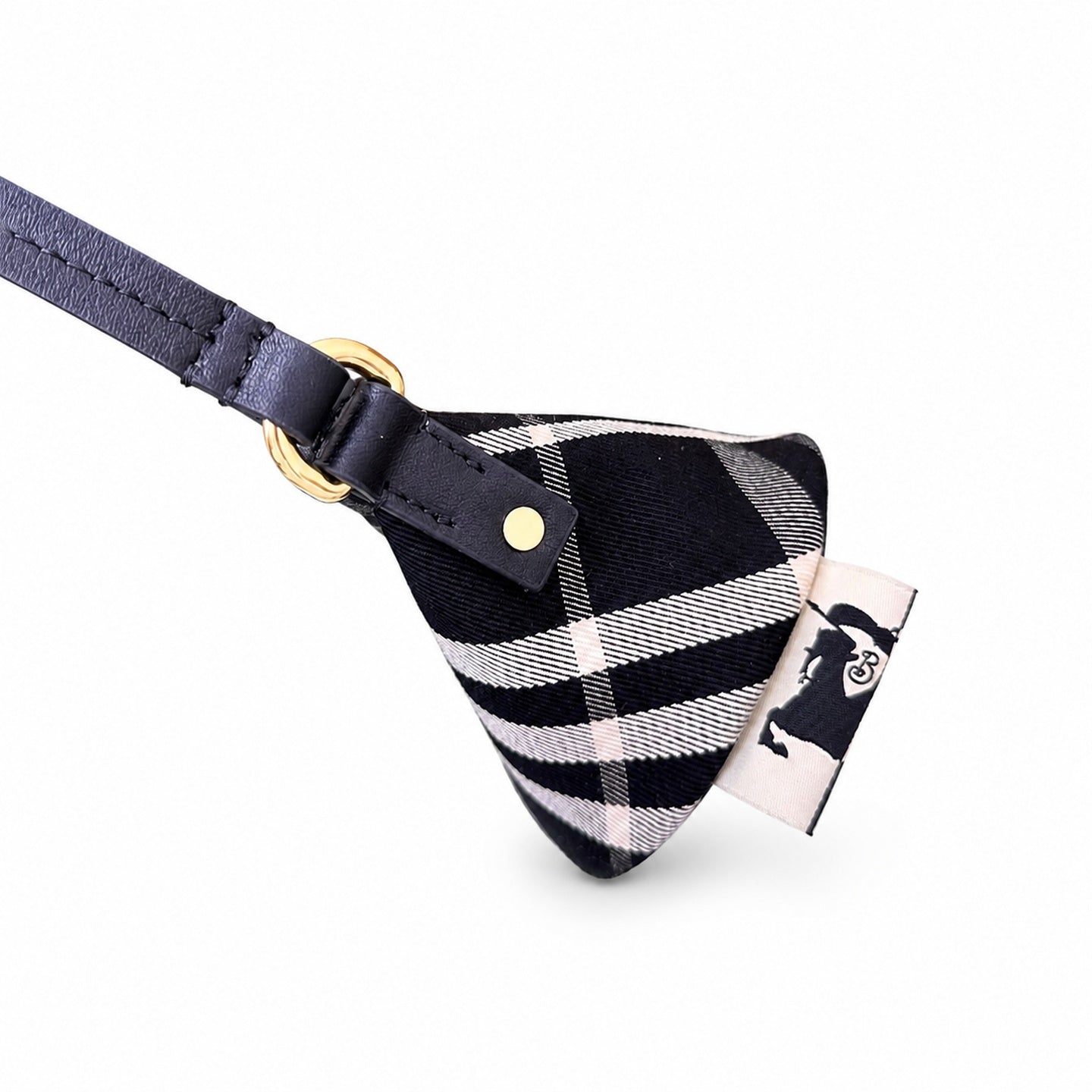 Burberry Cotton Jacquard Check Shoulder Bag