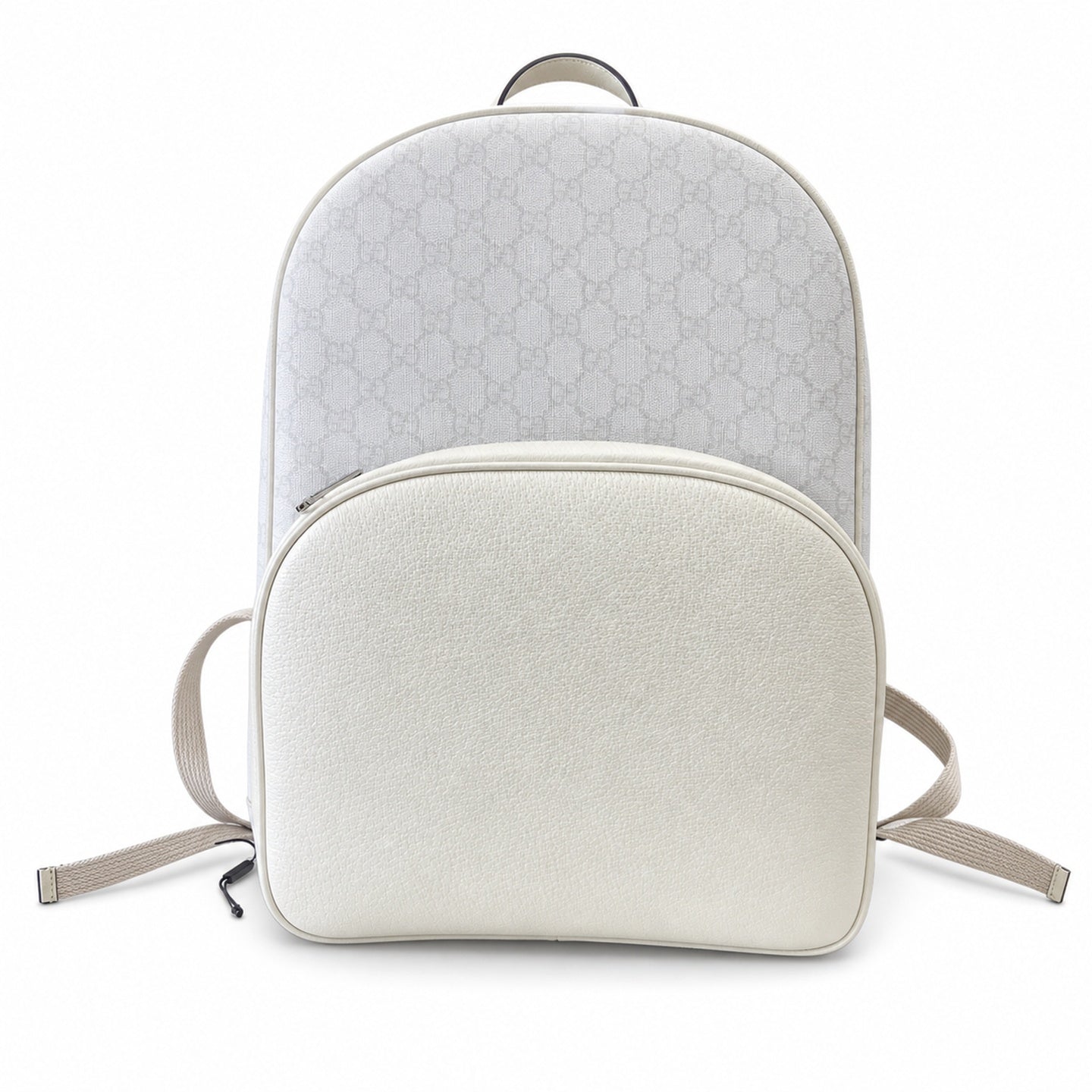 Gucci Supreme Mini Cotton Canvas Leather White Green Bag