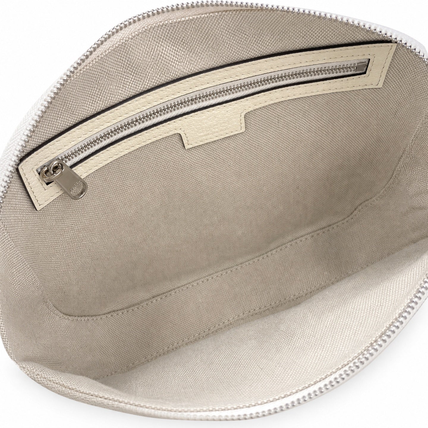 Gucci Supreme Mini Cotton Canvas Leather White Green Crossbody Bag