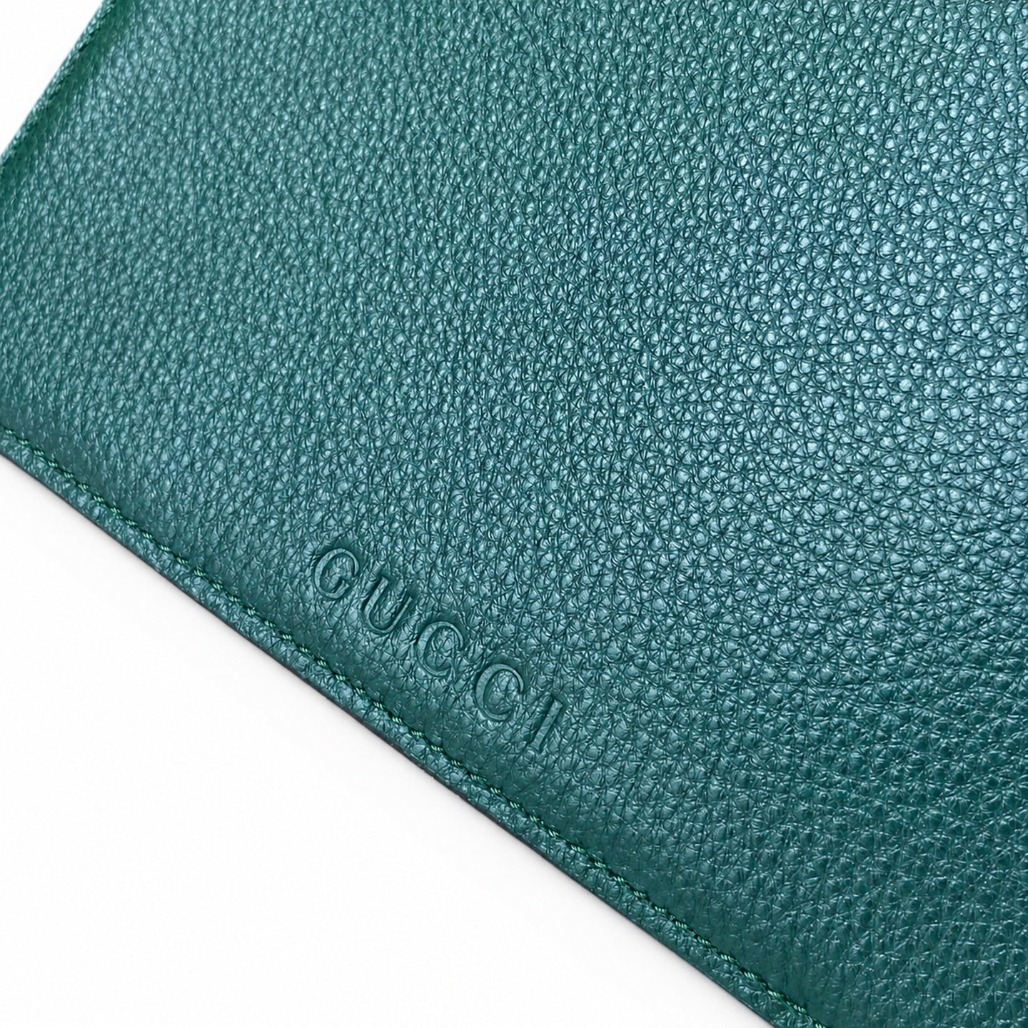 Gucci Leather Brown Green Gold Shoulder Bag