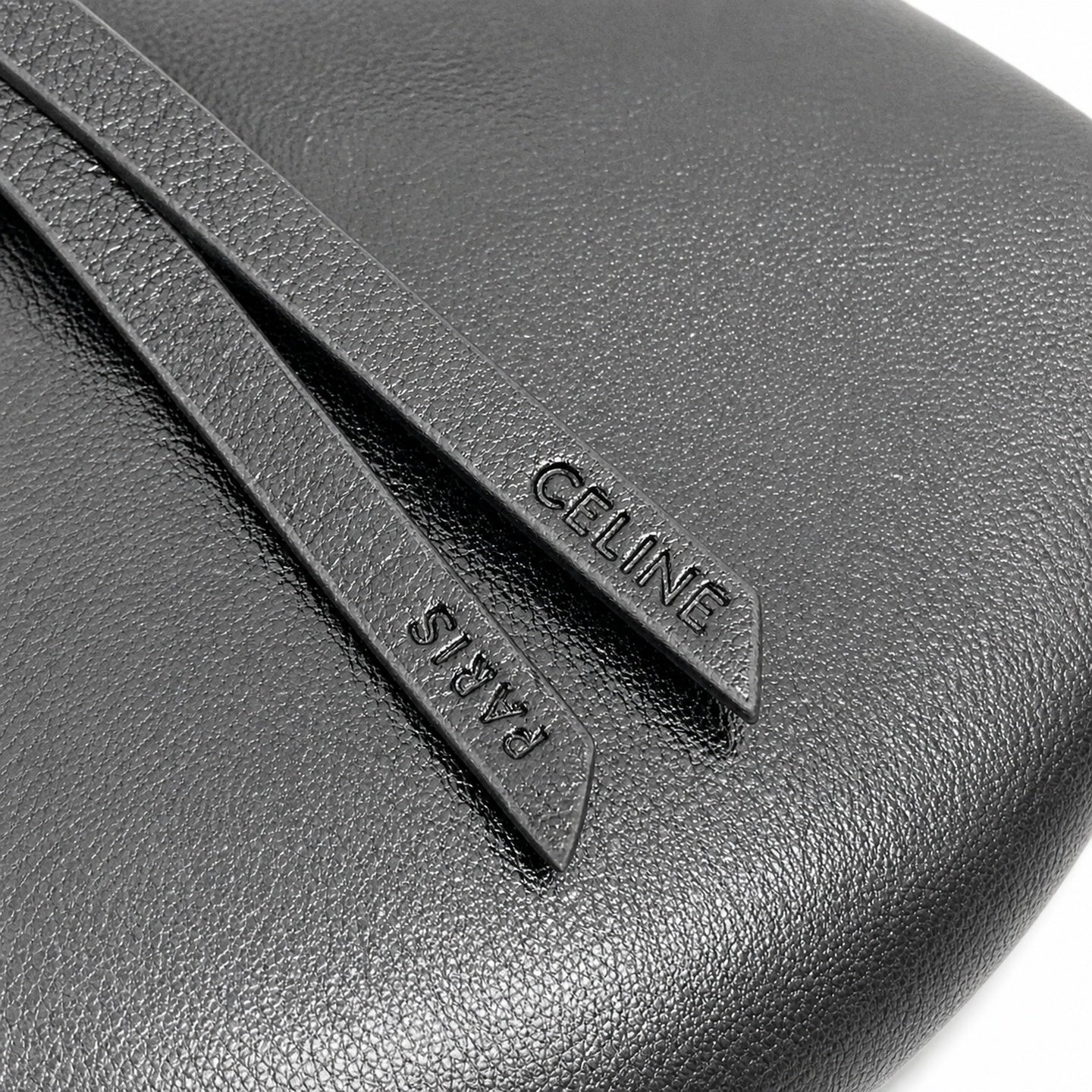 Celine Triomphe Women's Leather Black Bag