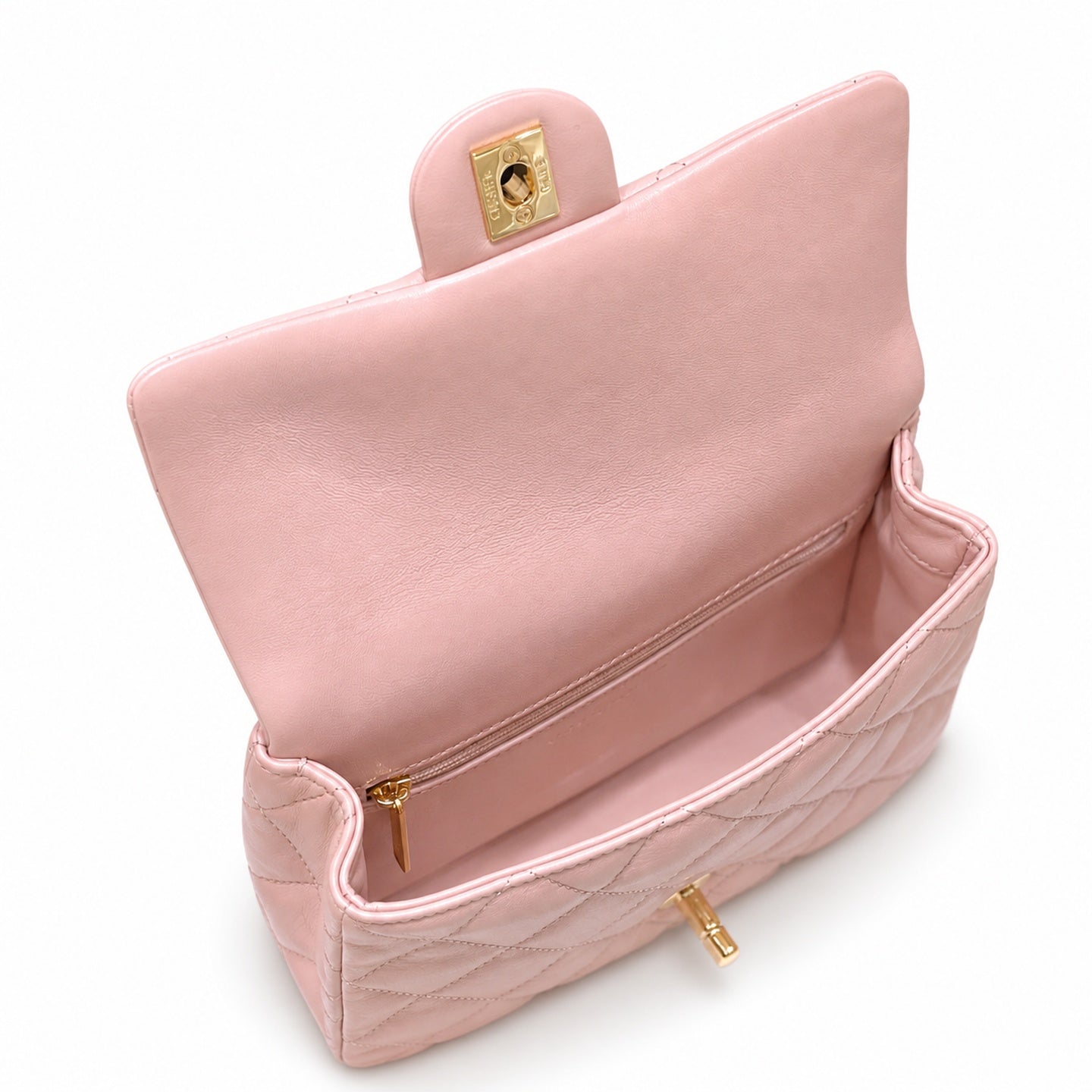 Chanel Mini Leather Pink Bag