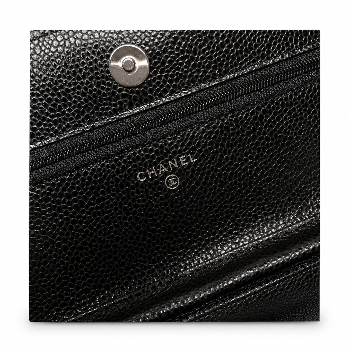 Chanel Leather Silver Bag