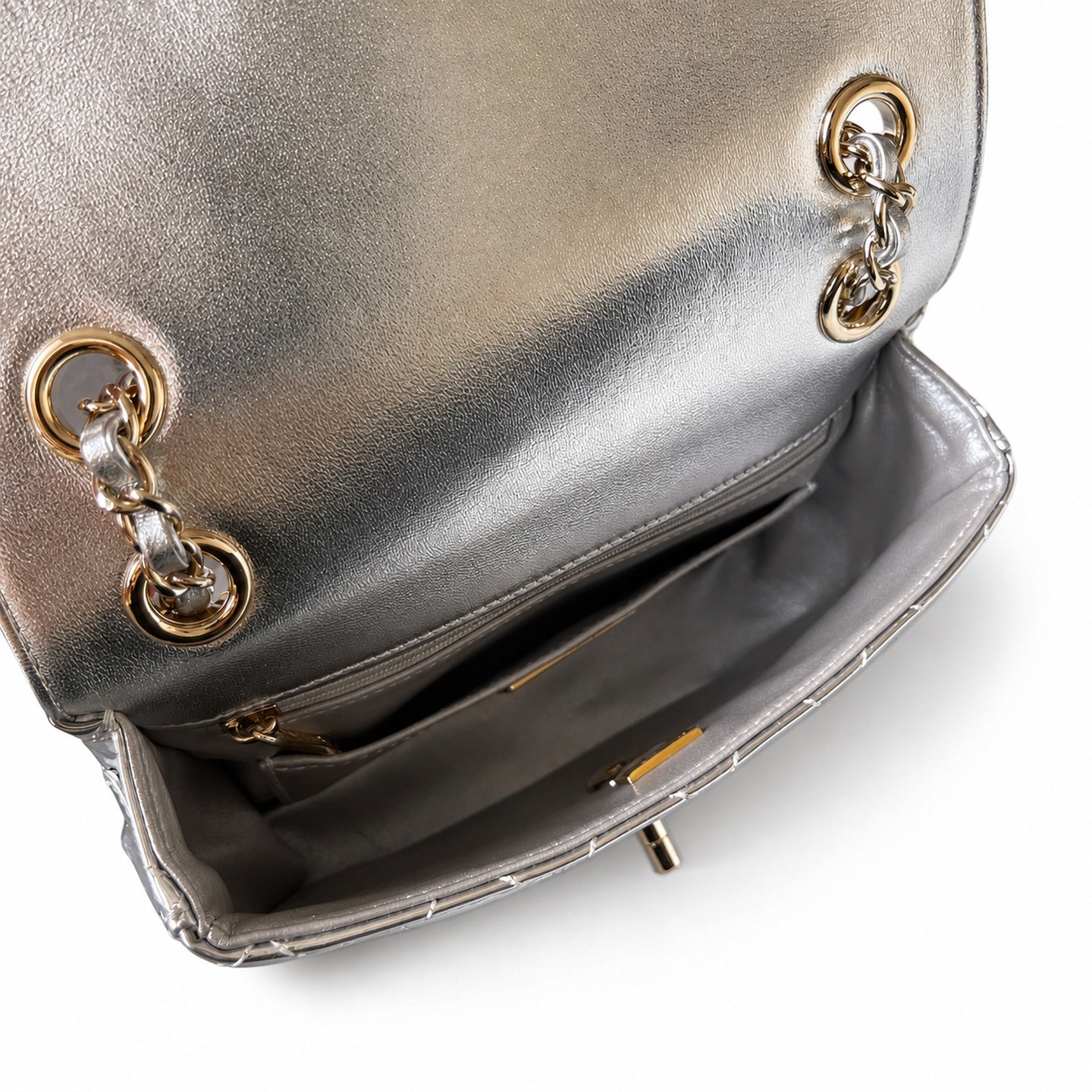 Chanel Gold Silver Bag