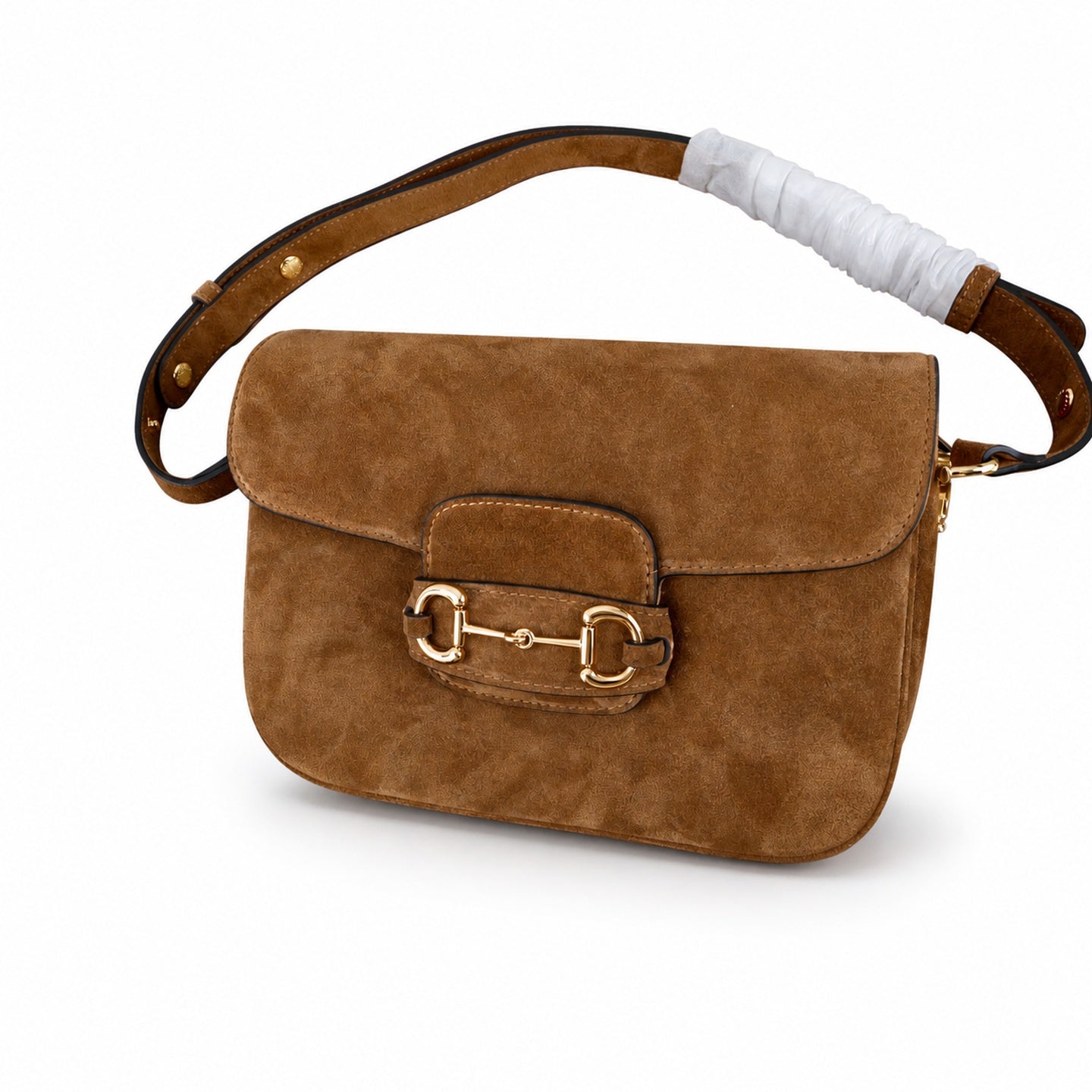 Gucci Horsebit 1955 Leather Gold Shoulder Bag