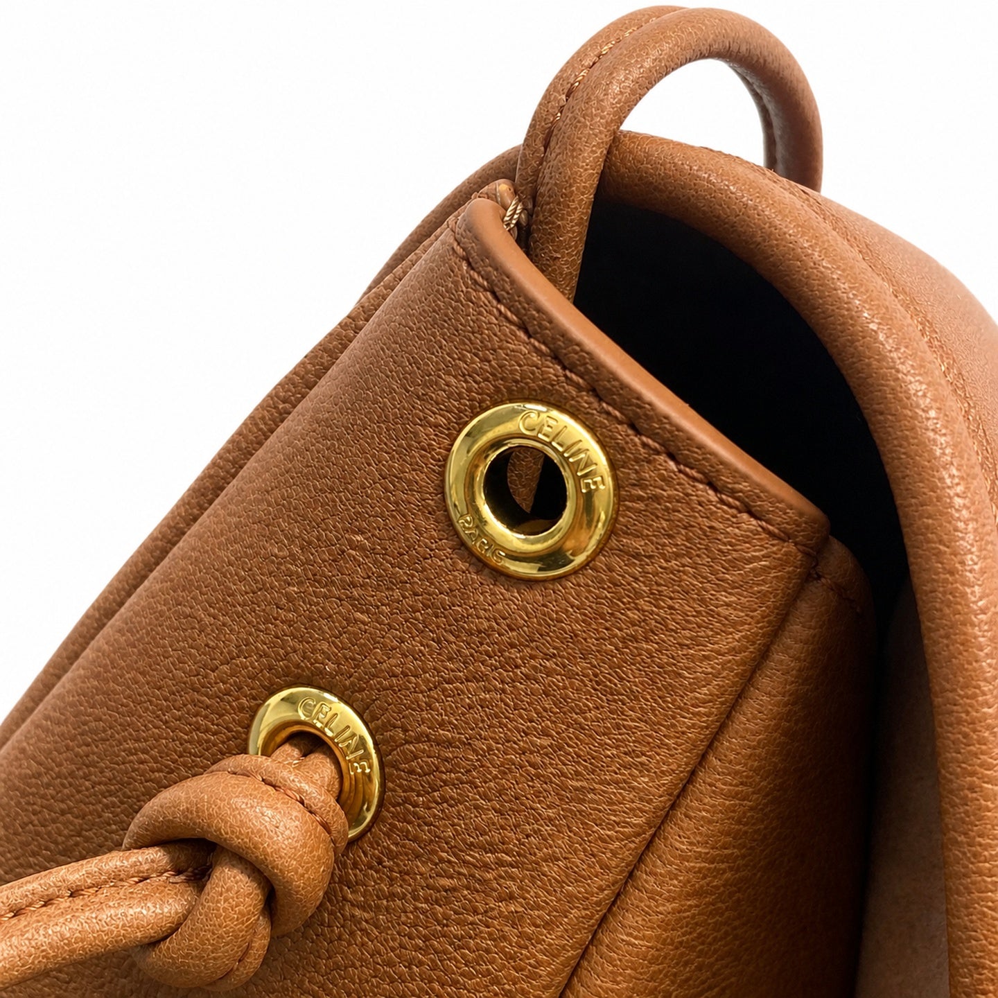 Celine Triomphe Women's Leather Brown Bag