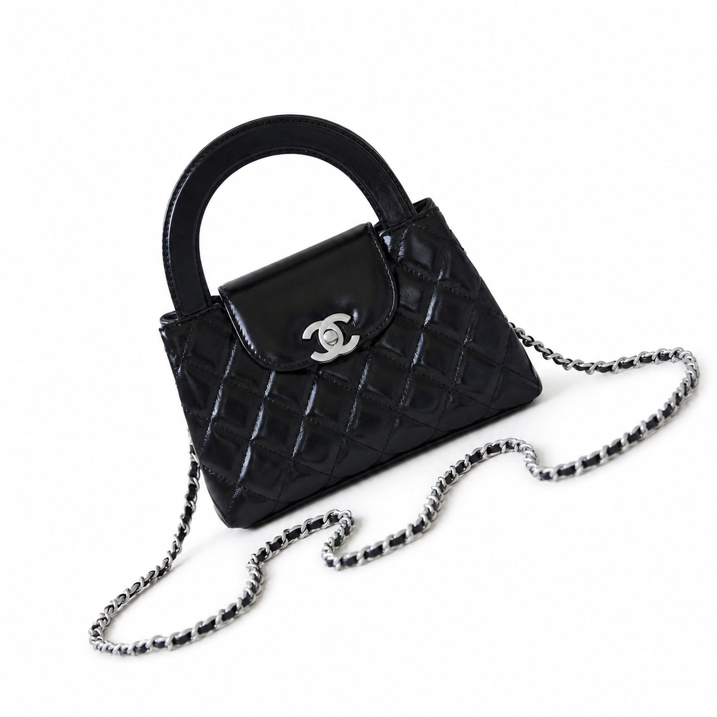Chanel Kelly Silver Bag