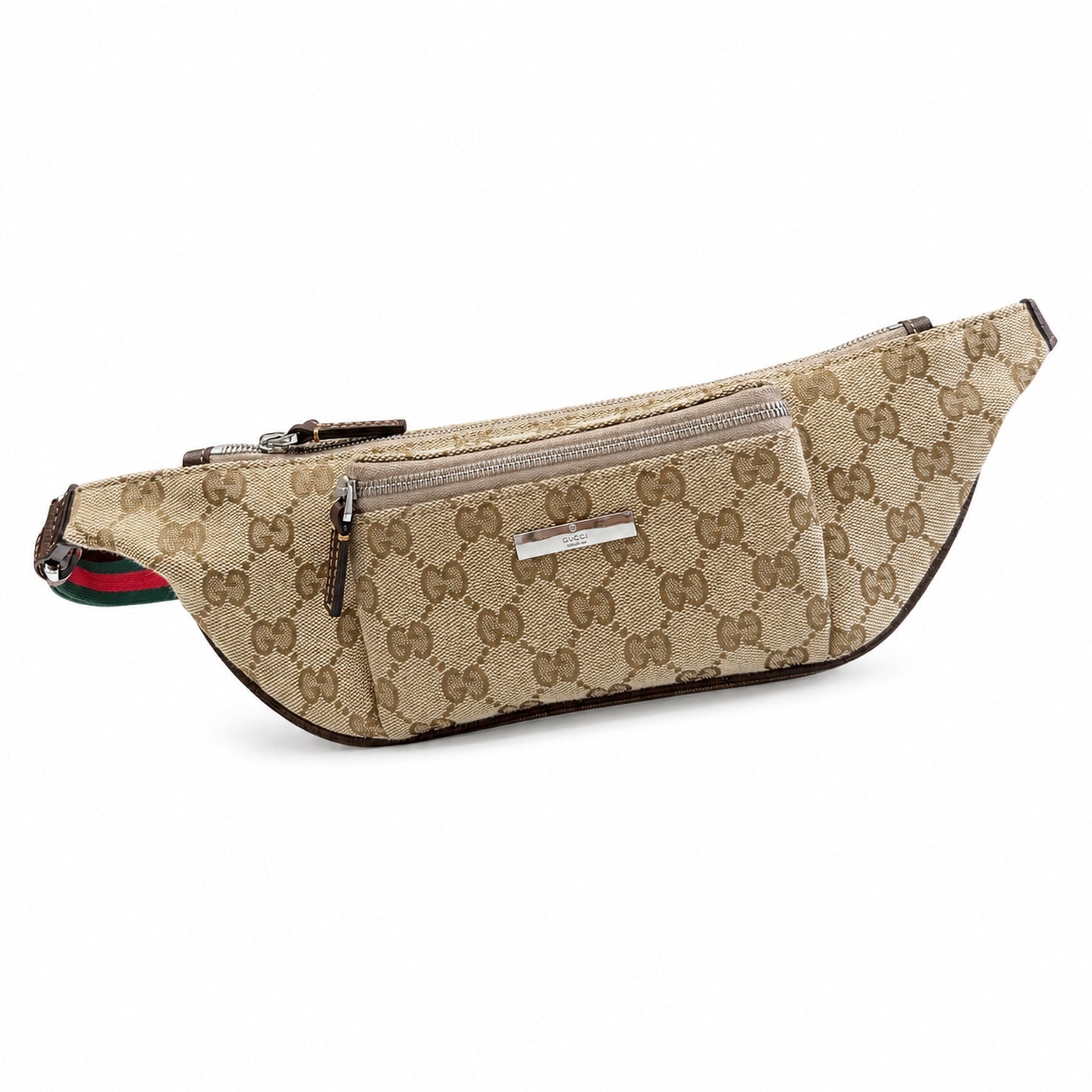 Gucci Mini Canvas Leather Brown Handbag