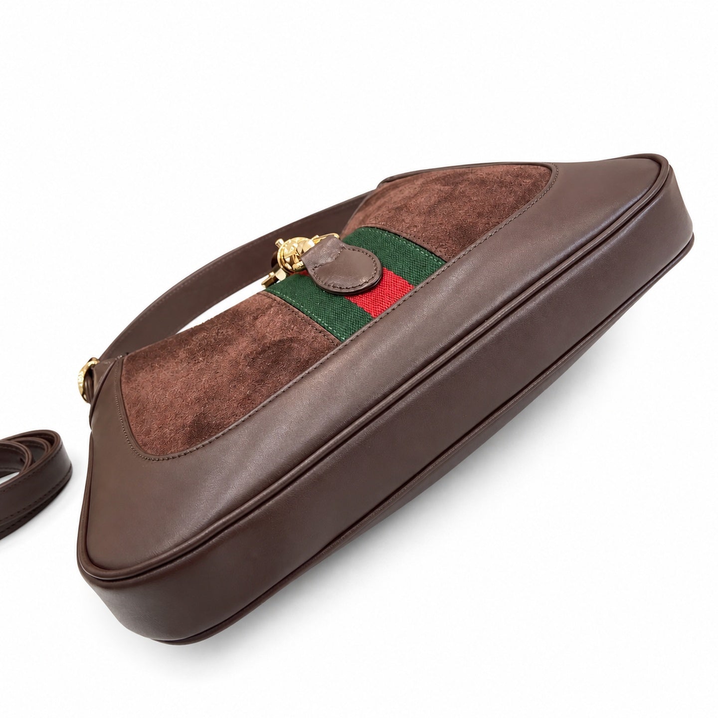 Gucci Jackie 1961 Leather Gold Handbag