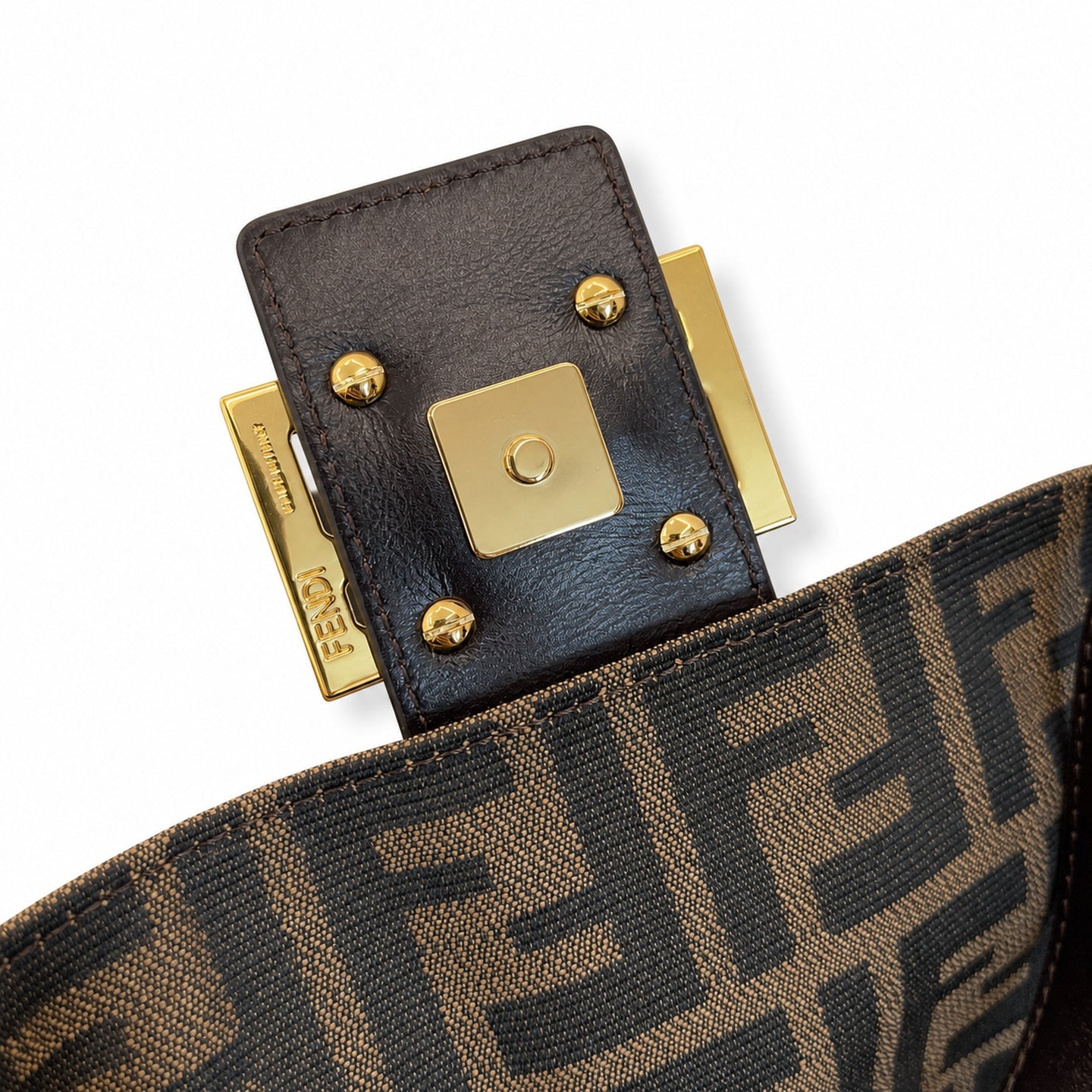 Fendi Baguette Gold Bag