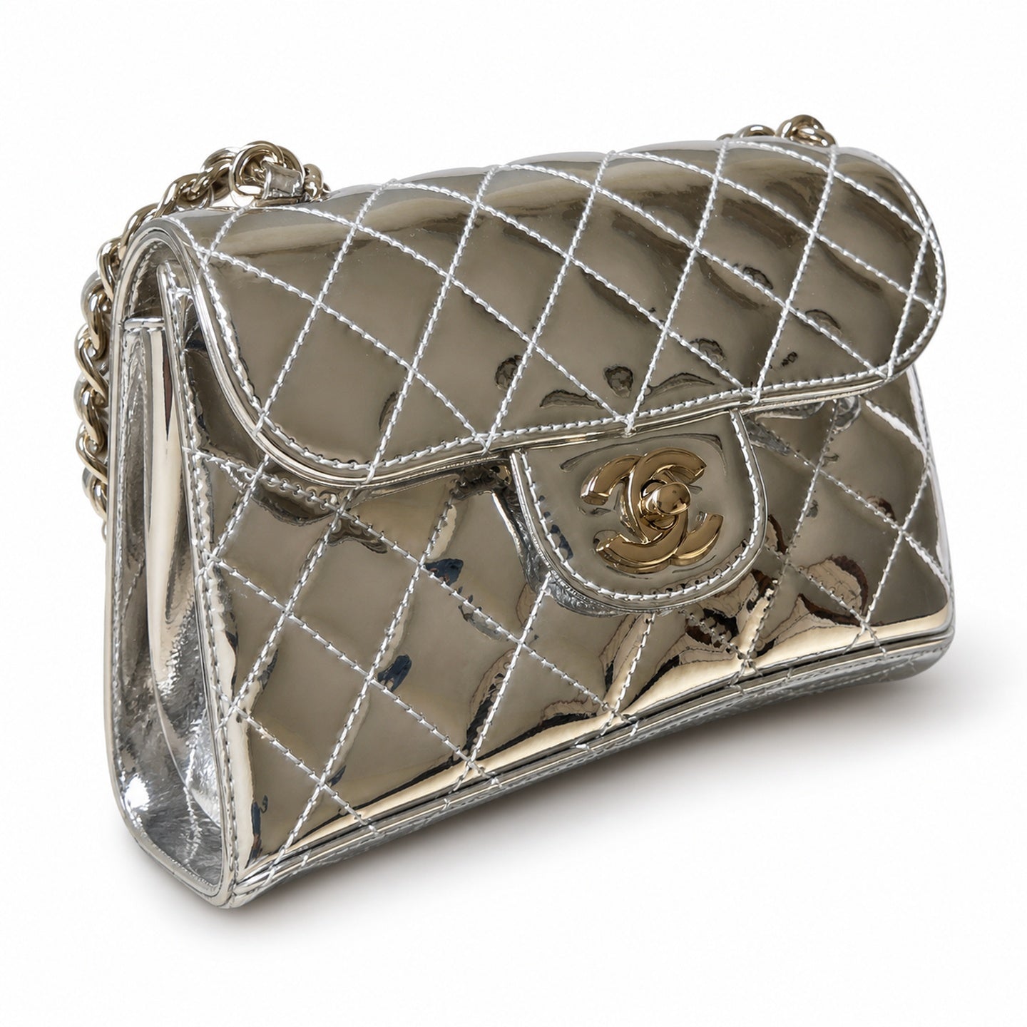 Chanel Gold Silver Bag