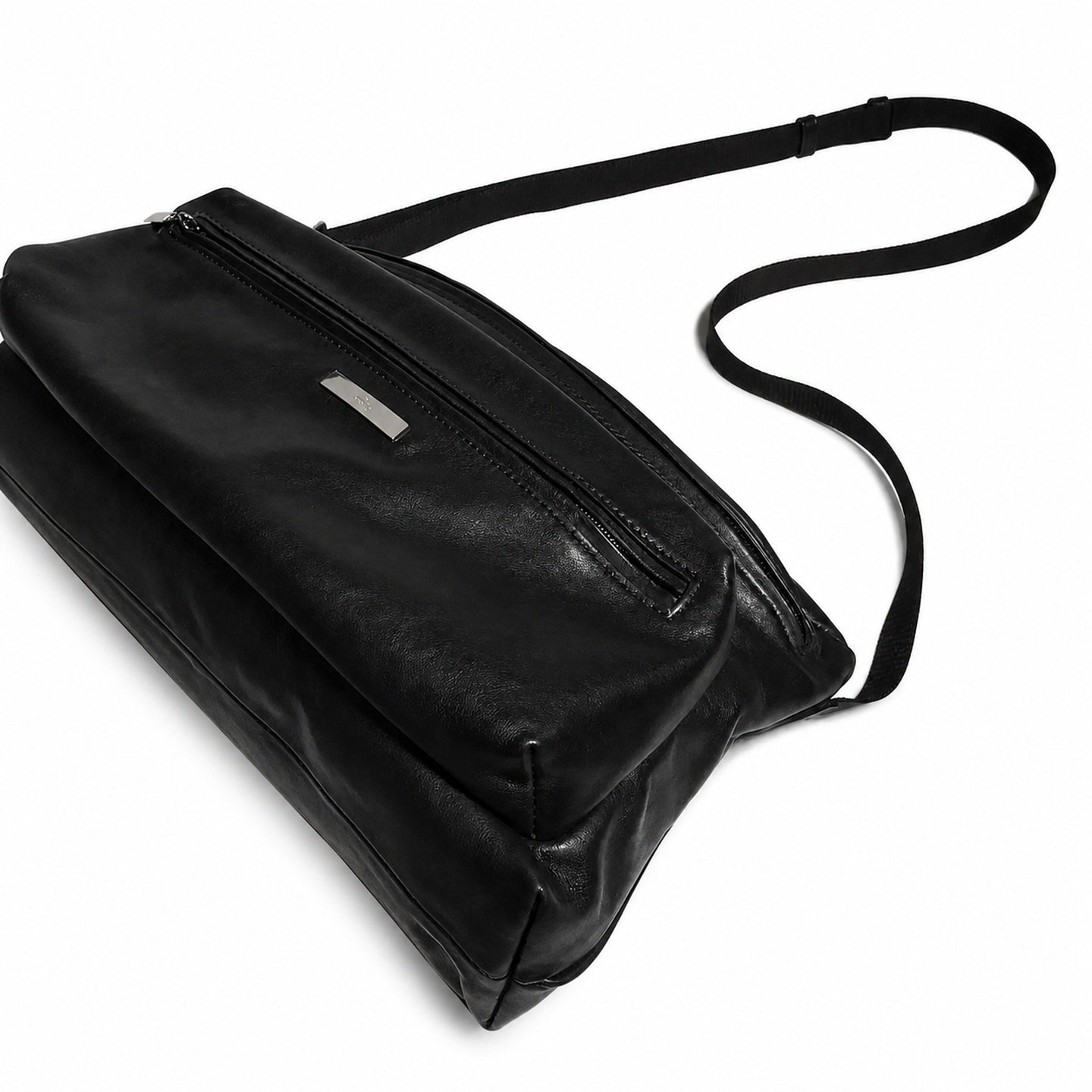 Gucci Leather Black Silver Bag