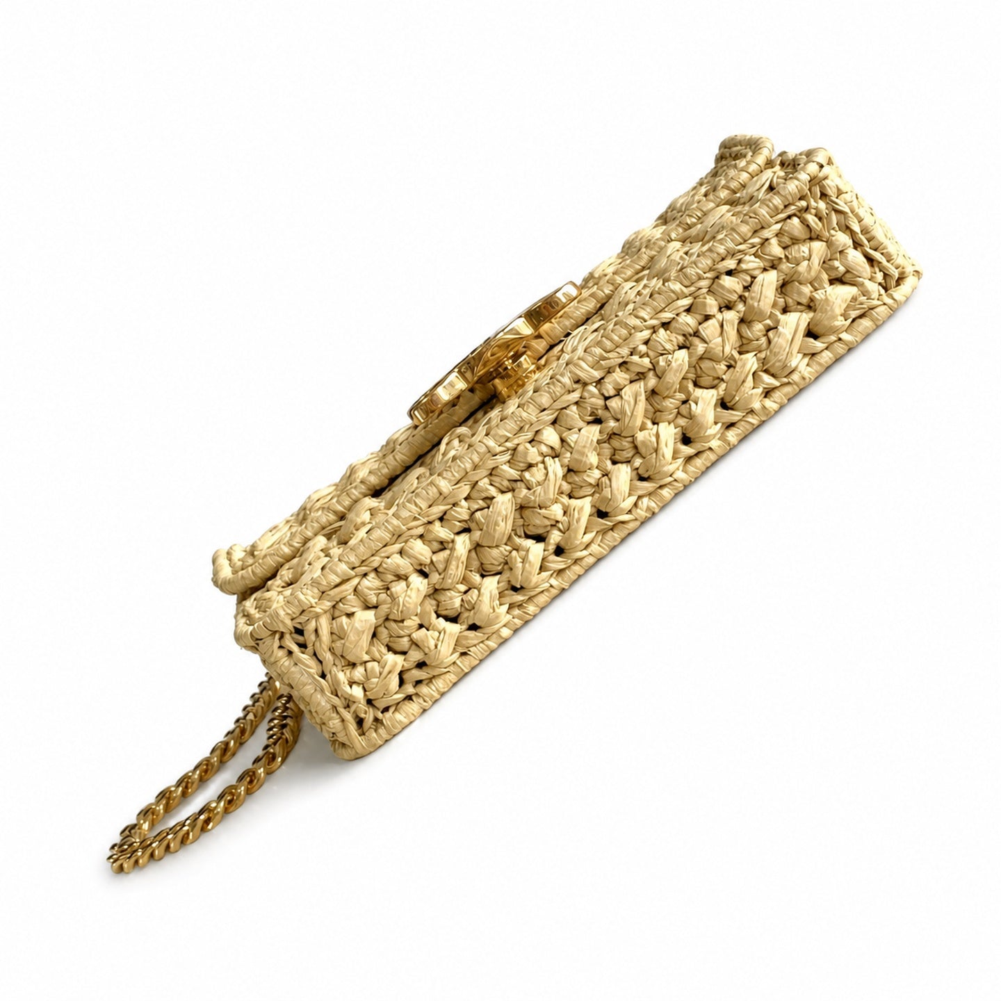 Celine Triomphe Raffia Handbag