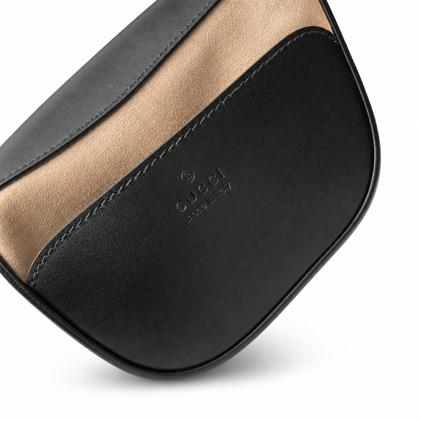 Gucci GG Marmont Quilted Leather Black Gold Handbag
