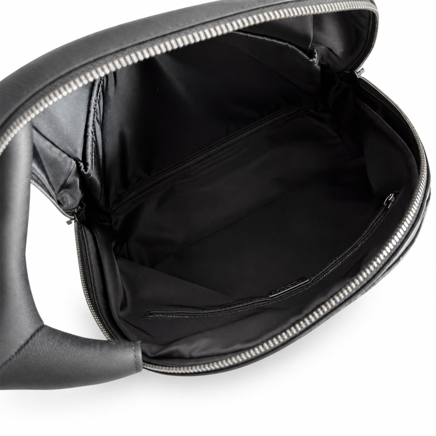 Gucci Quilted Canvas Leather Black Silver Bag
