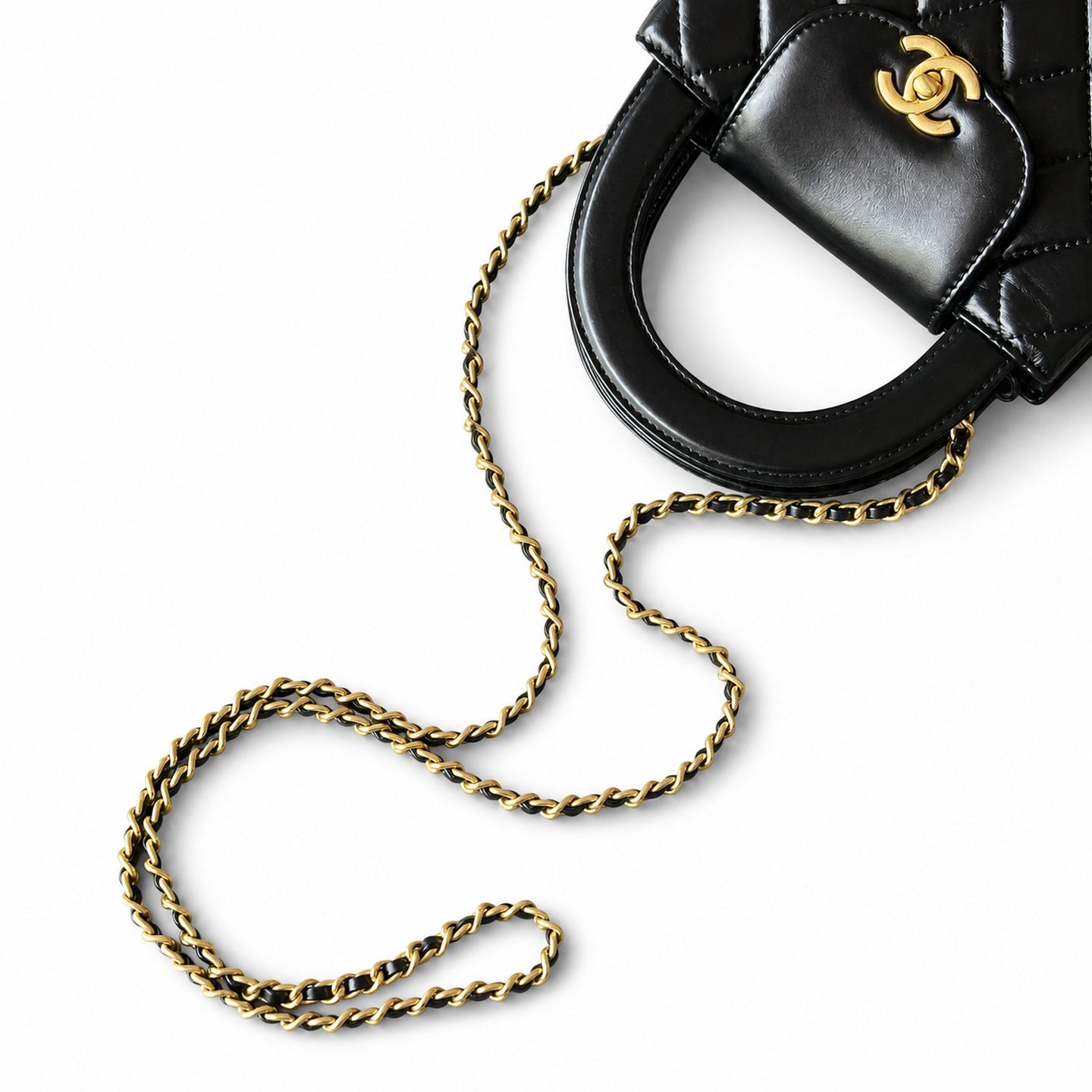 Chanel Kelly Leather Black Bag