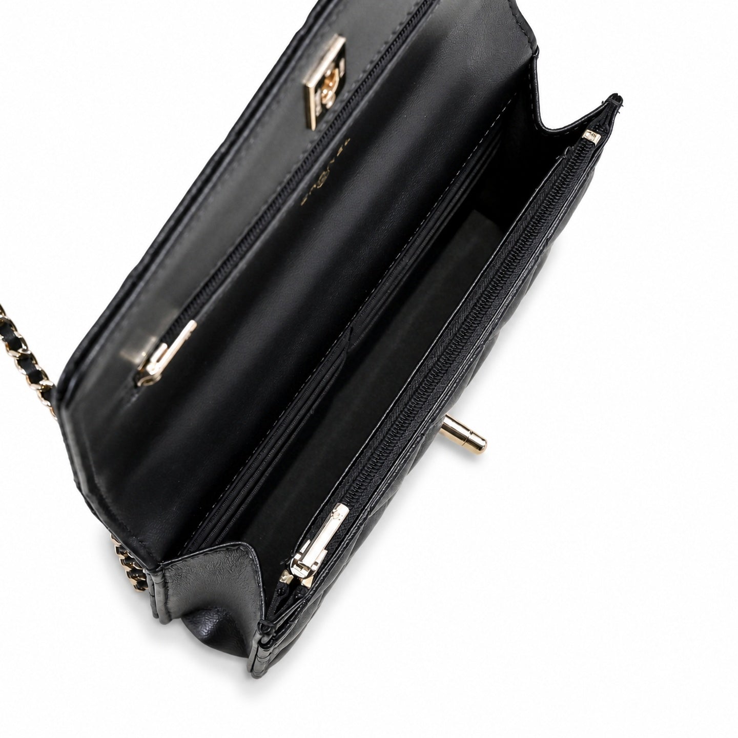 Chanel Leather Pink Gold Chain Bag