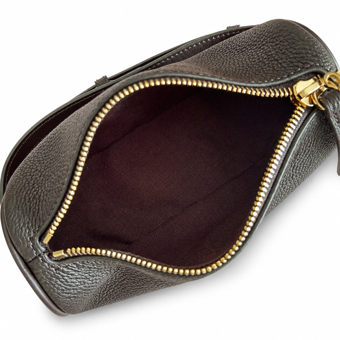 Gucci Horsebit Mini Cotton Leather Brown Green Gold Bag