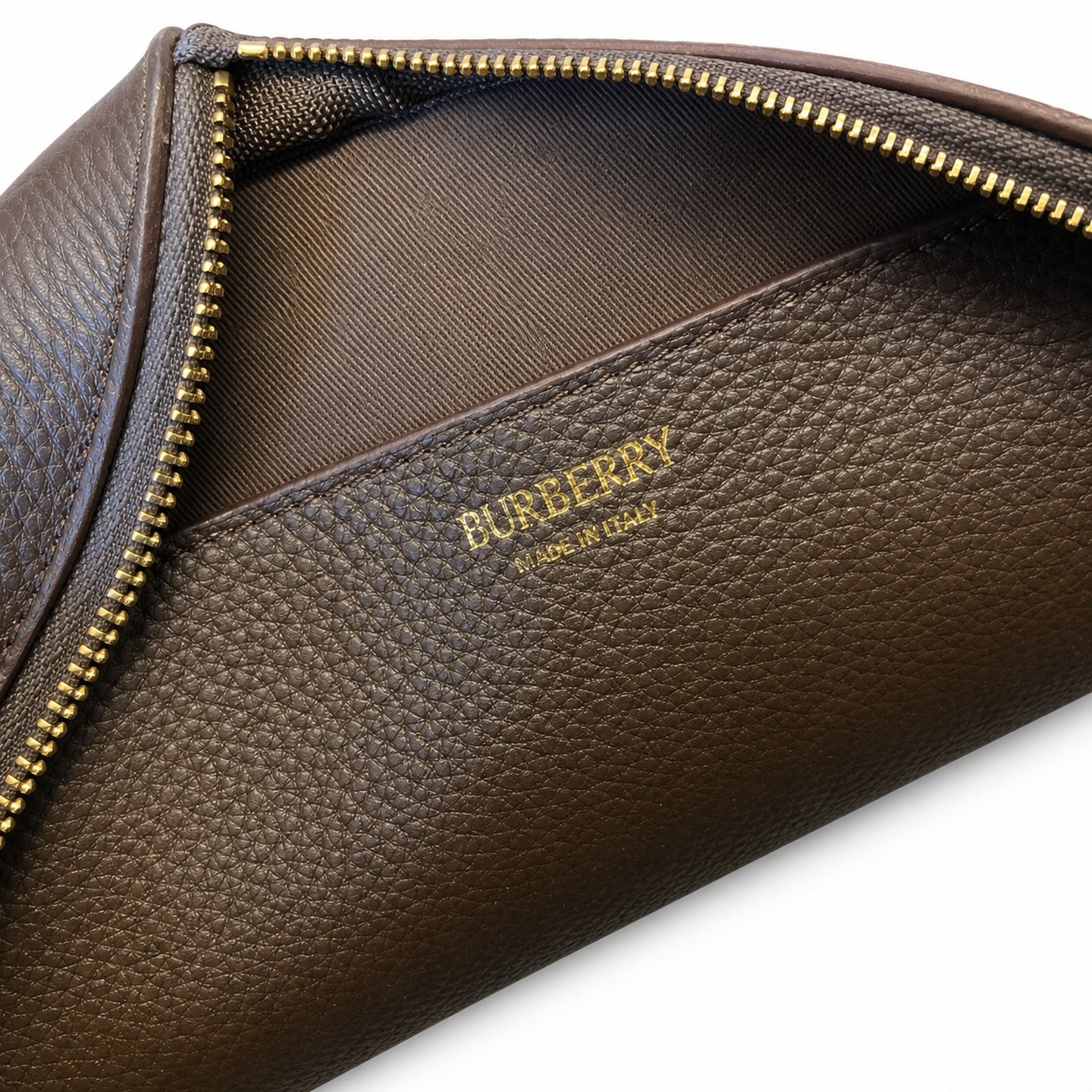 Burberry Cotton Jacquard Leather Check Bag