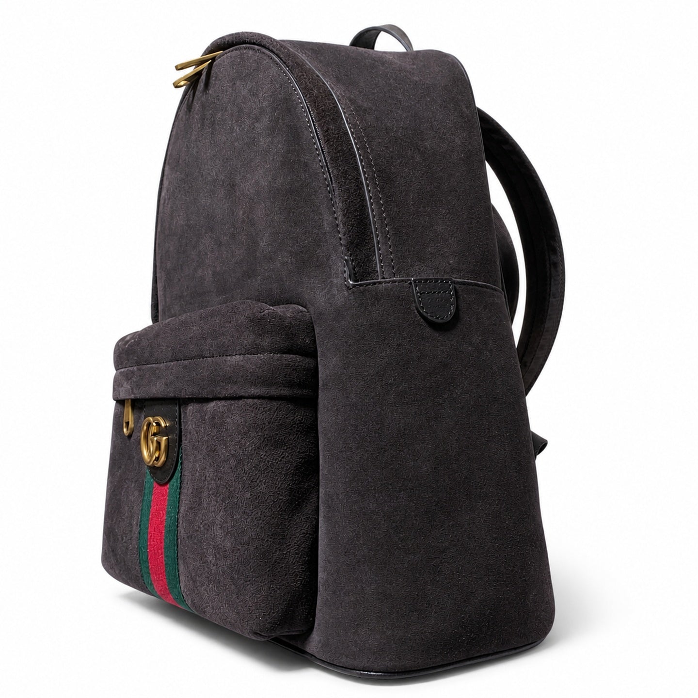Gucci Ophidia Suede Velvet Brown Backpack