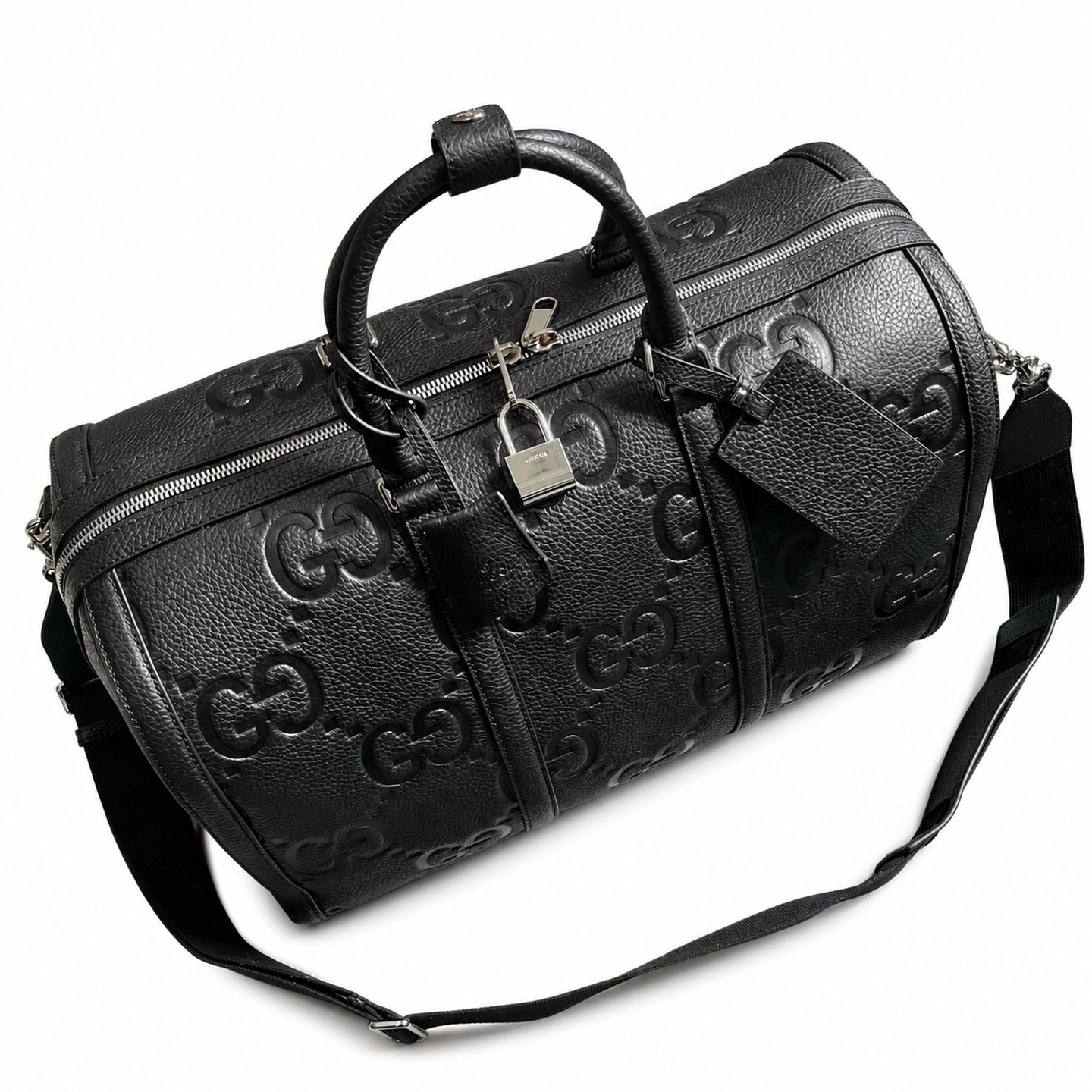 Gucci Small Cotton Leather Black Bag