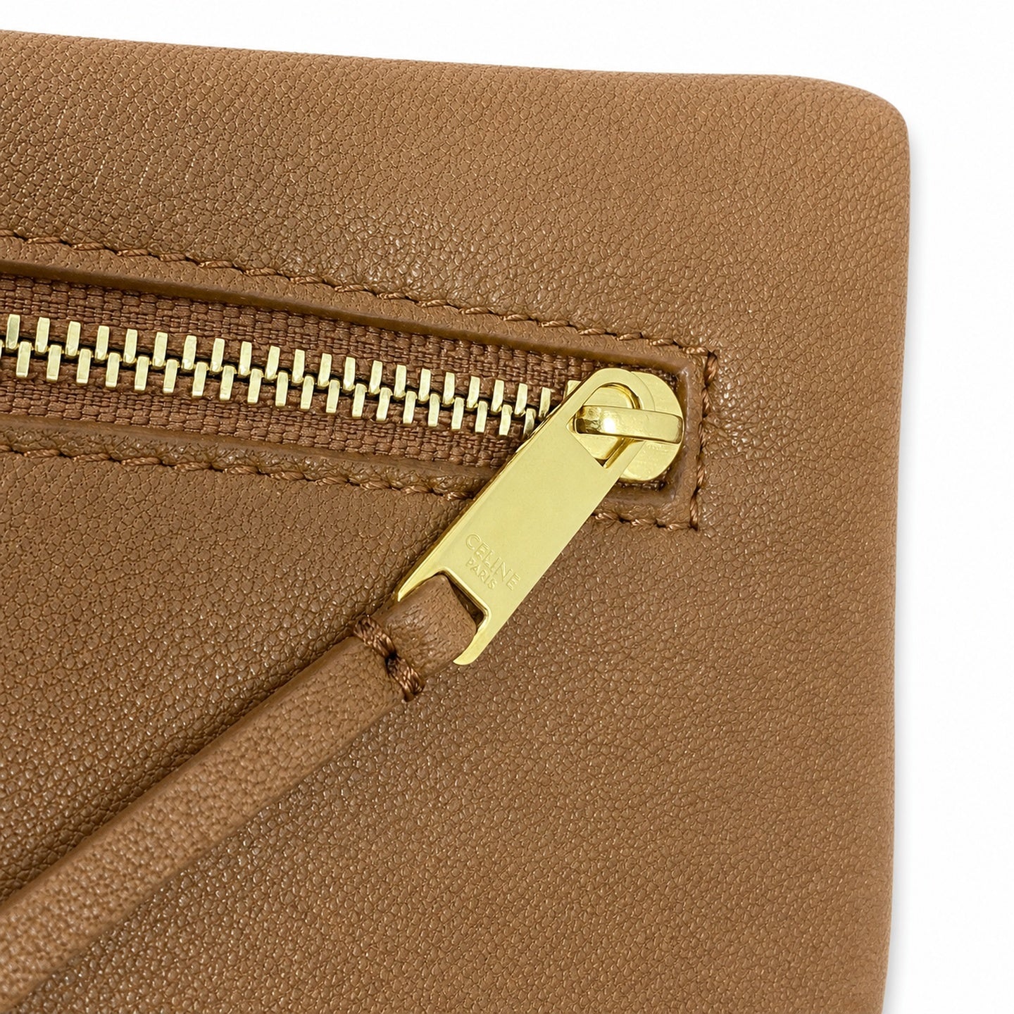 Celine Triomphe Women's Leather Brown Bag