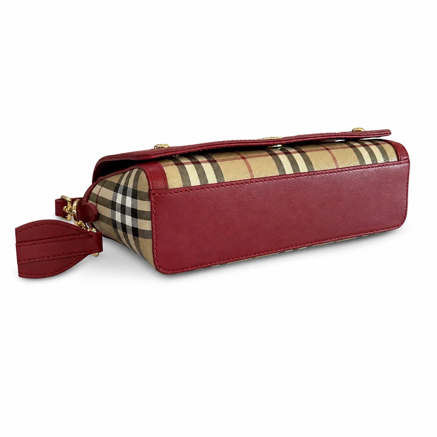 Burberry Jacquard Leather Check Bag