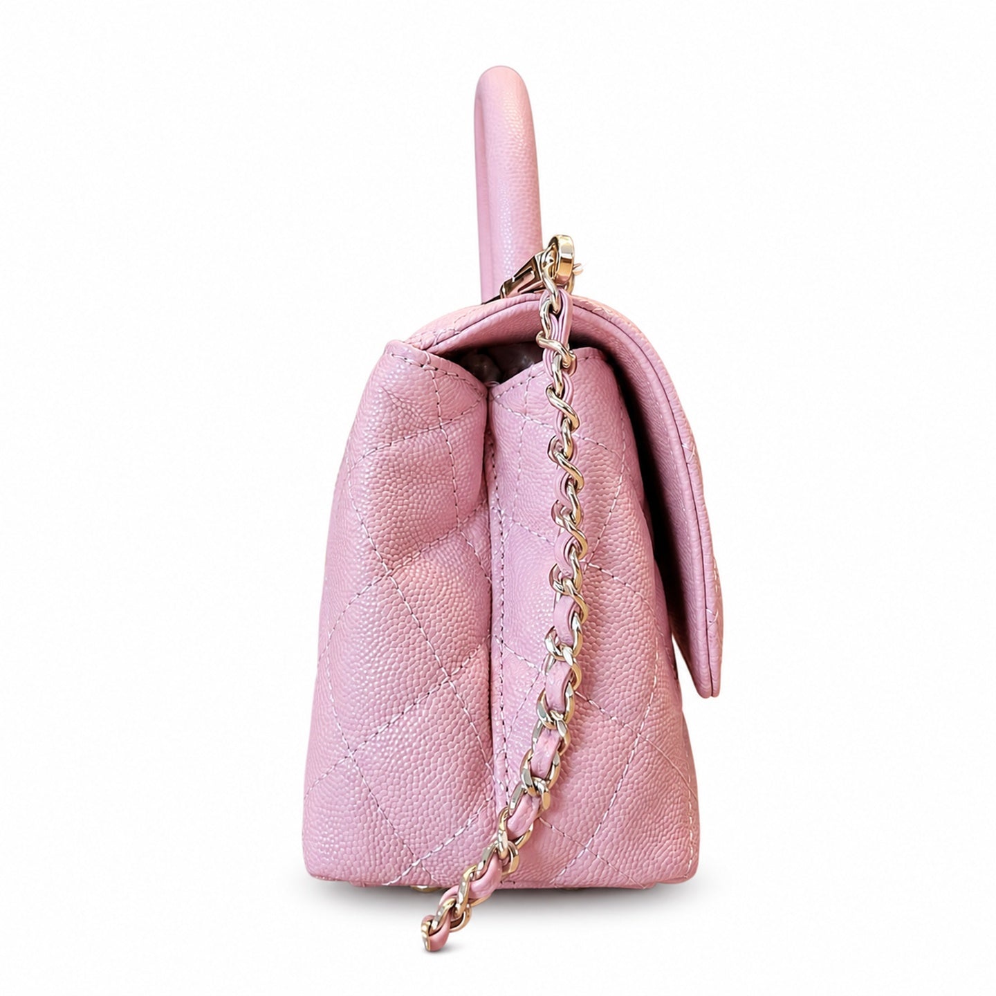 Chanel Coco Handle Small Leather Gold Bag
