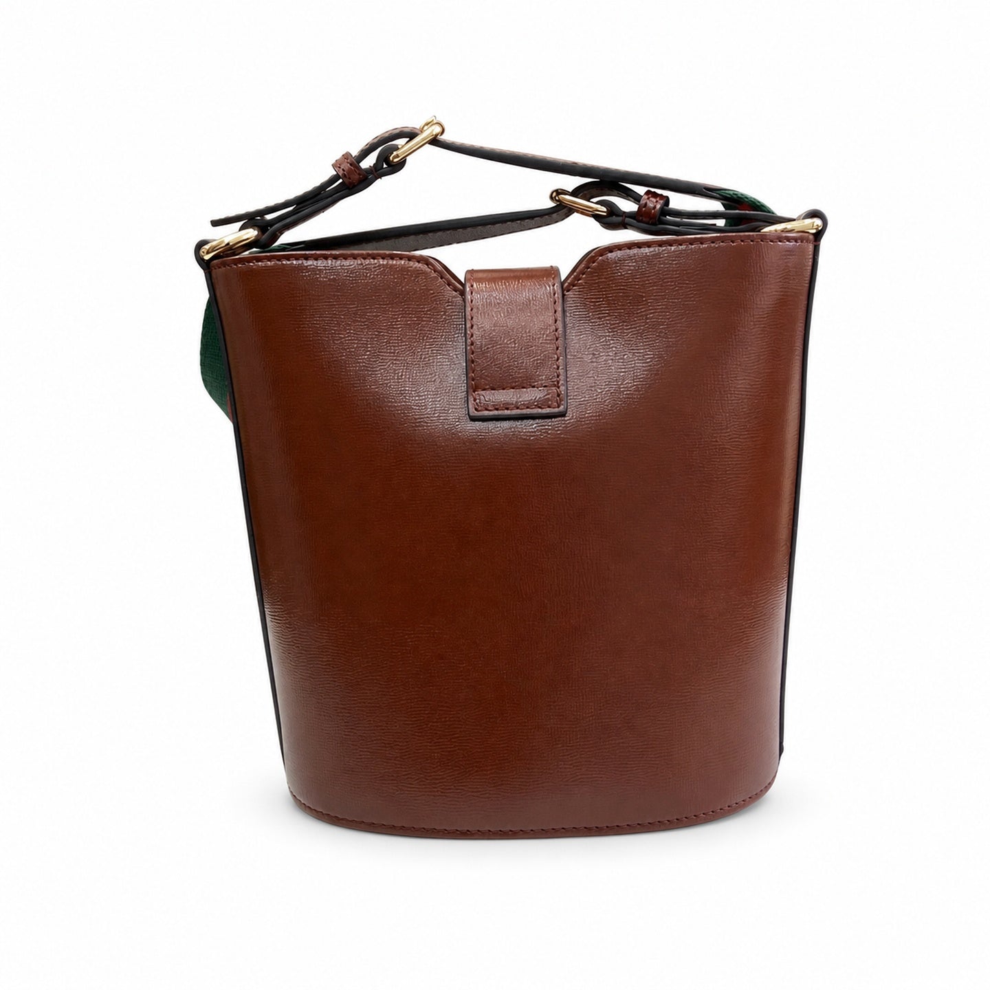 Gucci Mini Cotton Leather Brown Red Green Gold Shoulder Bag