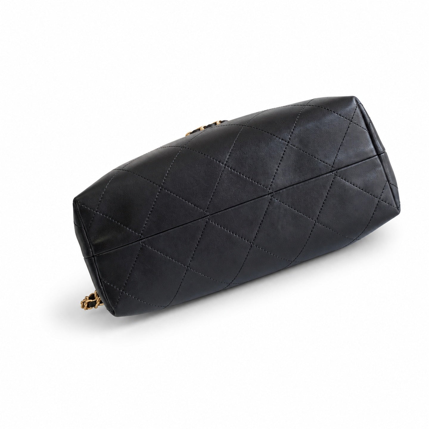 Chanel Leather Gold Crossbody Bag