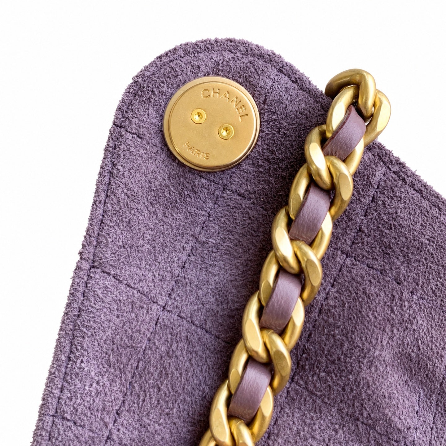 Chanel Large Leather Gold Bag