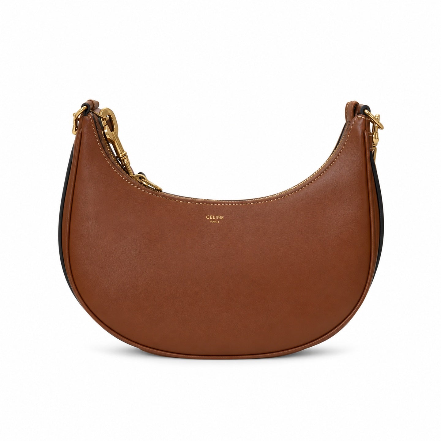 Celine Ava Leather Brown Shoulder Bag
