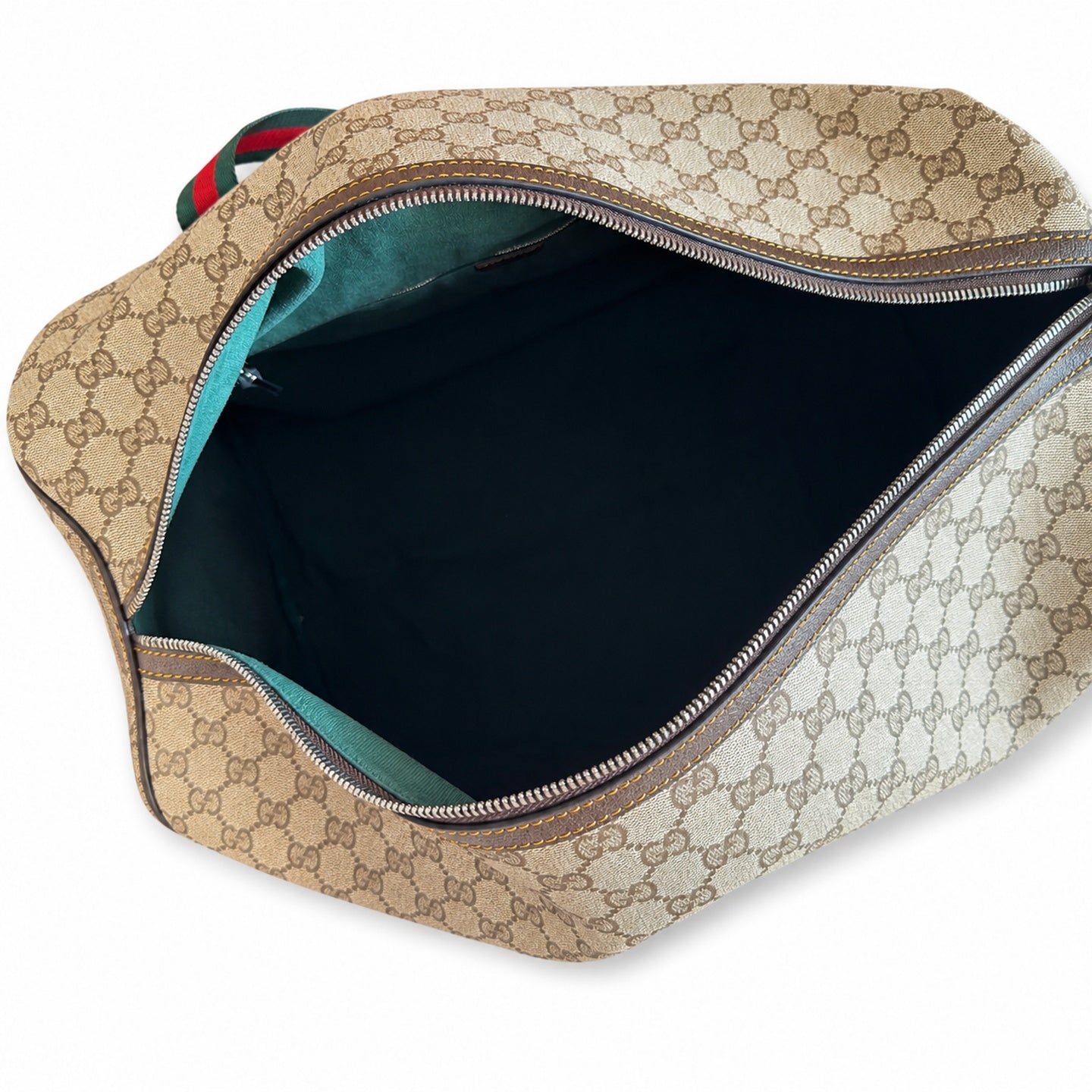Gucci Small Canvas Leather Clutch