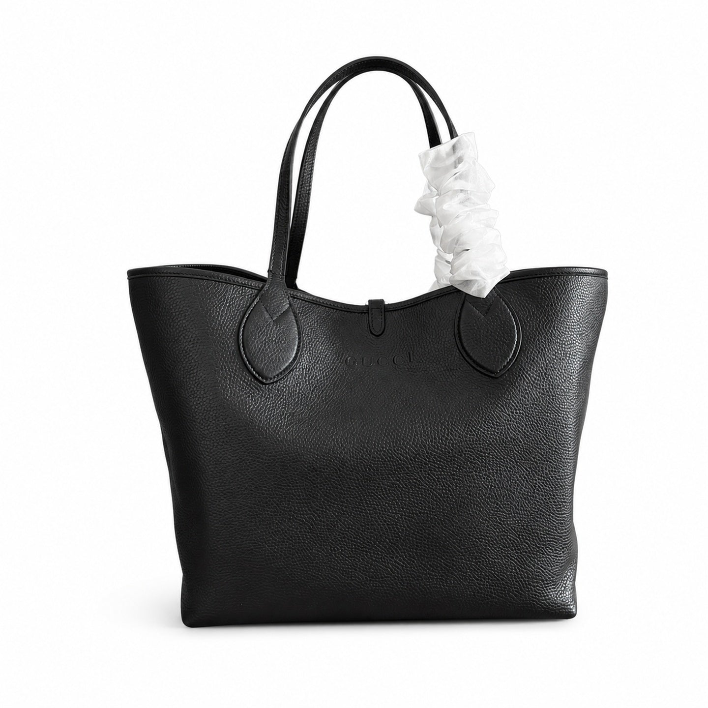 Gucci Reversible Canvas Leather Beige Brown Gold Tote Bag