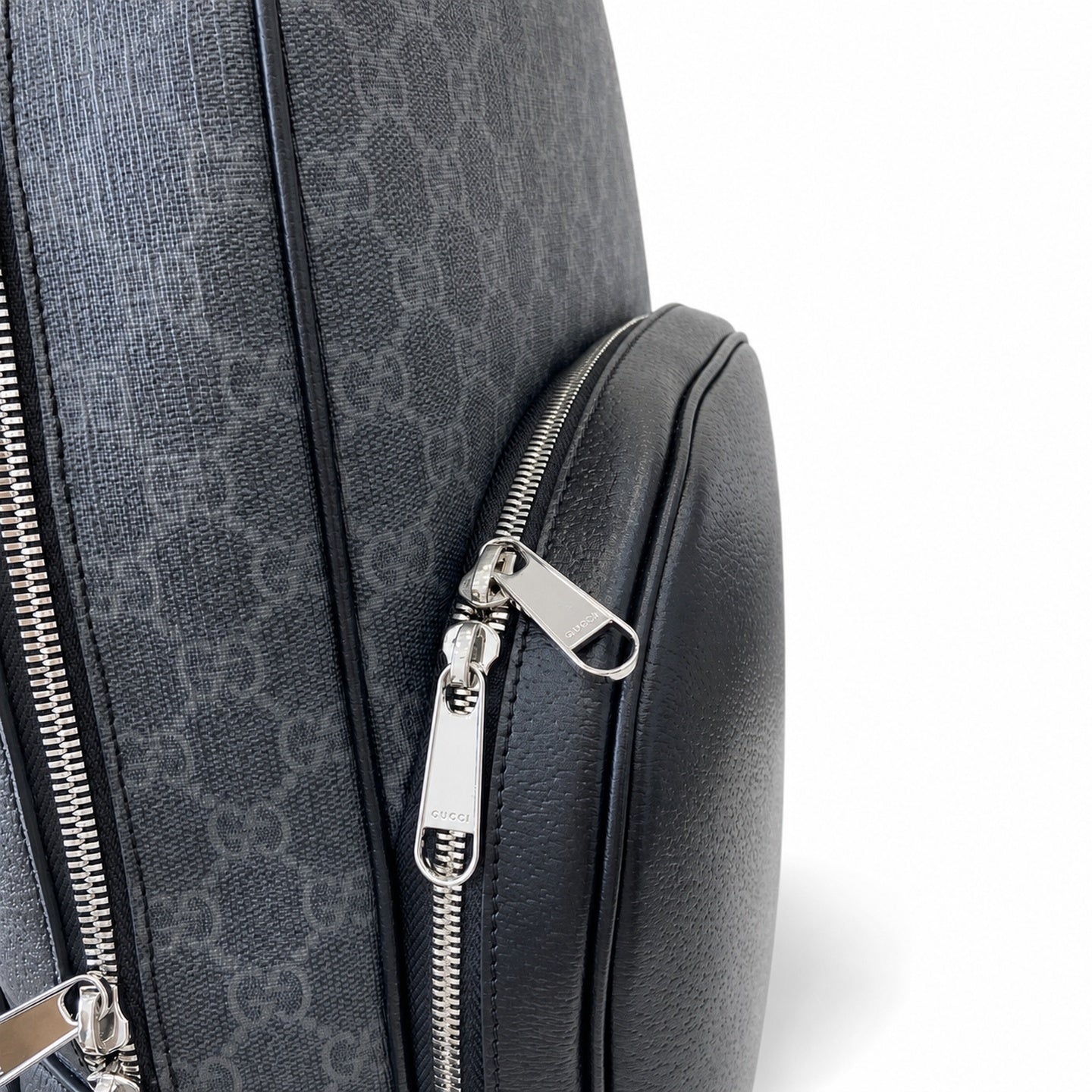 Gucci Supreme Mini Cotton Canvas Leather Black Green Bag
