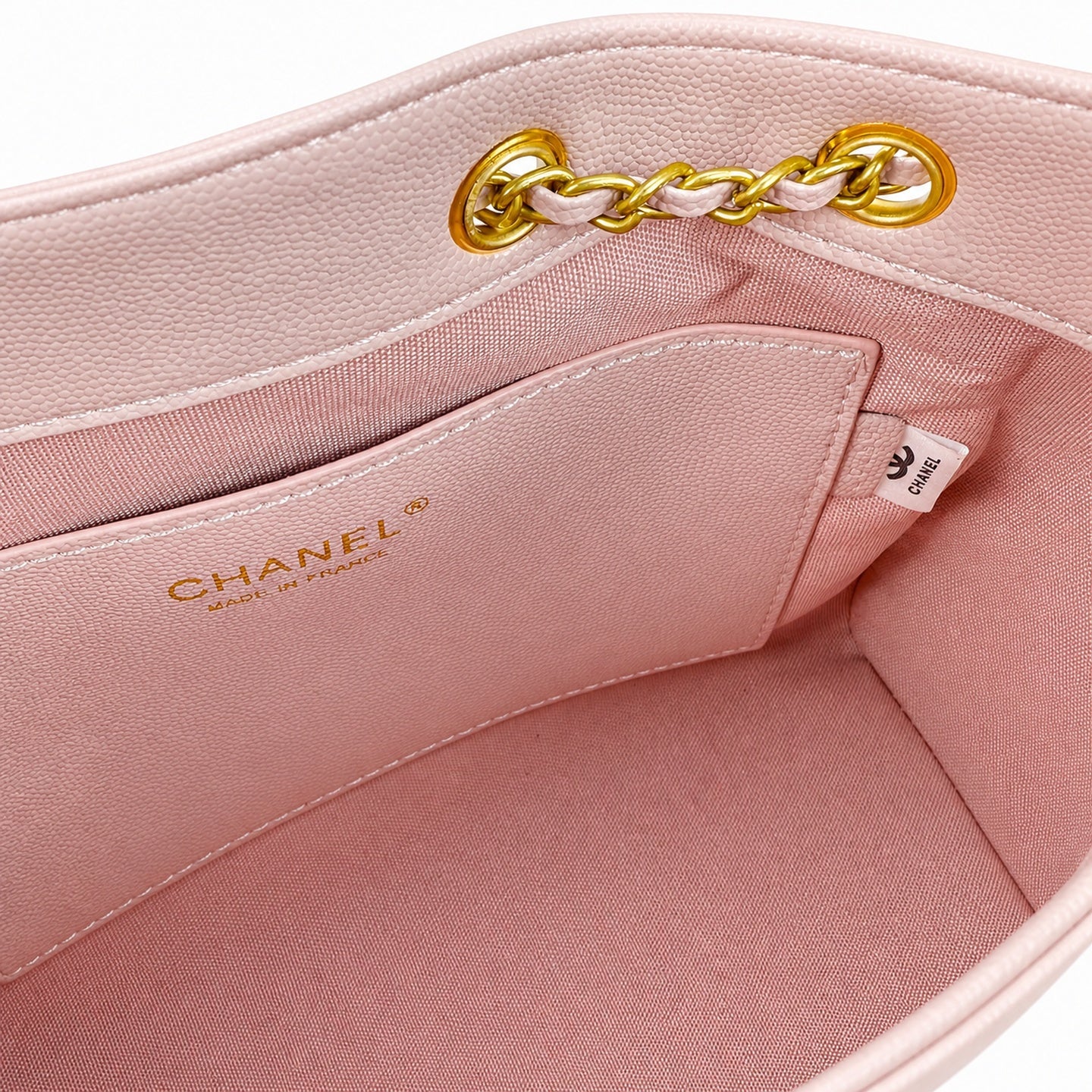 Chanel 25 Small Leather Bucket Bag