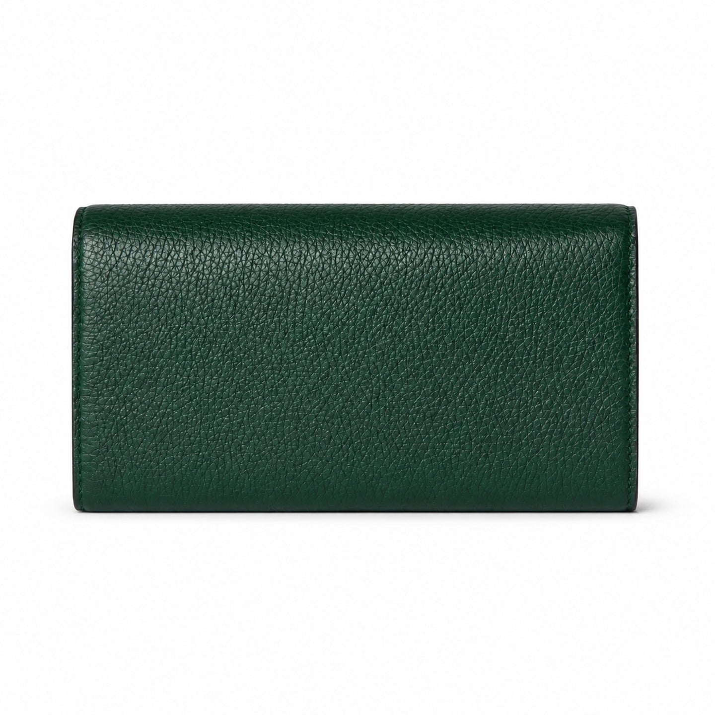 Gucci Horsebit Cotton Leather Green Gold Wallet