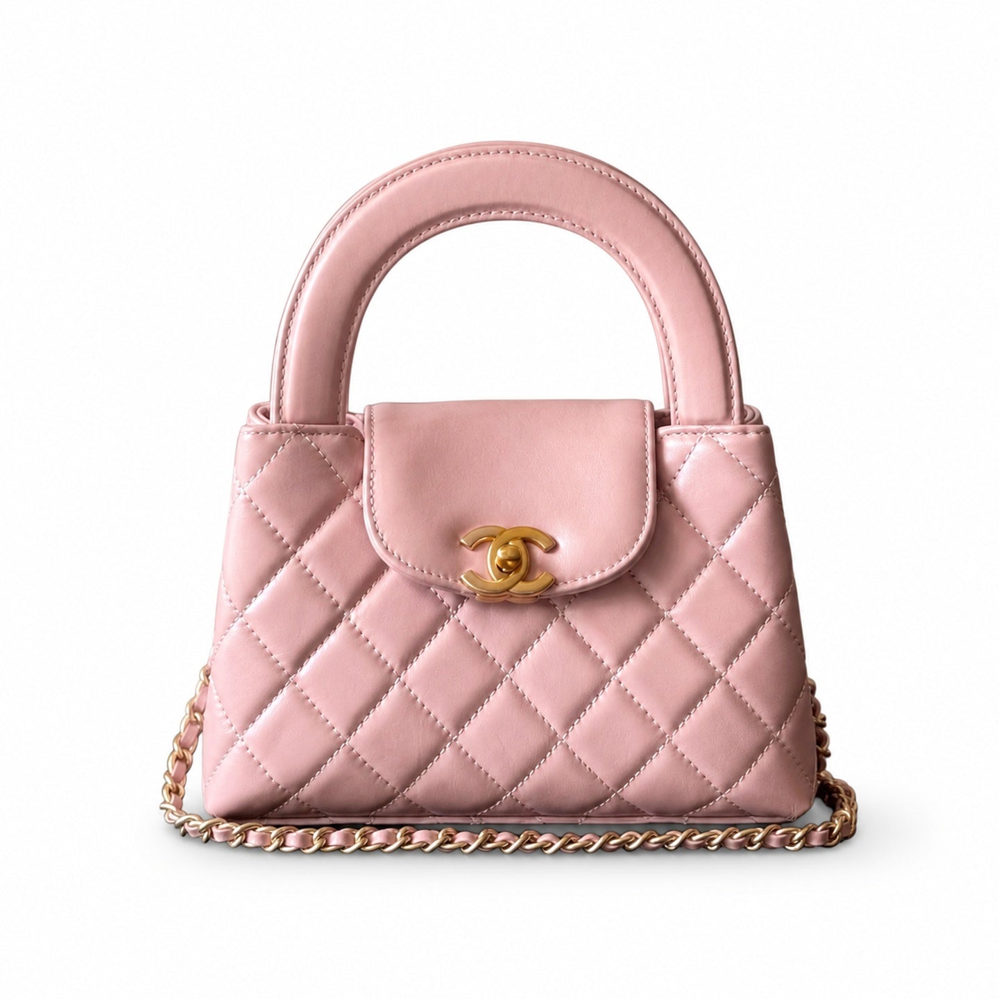 Chanel Kelly Leather Pink Bag