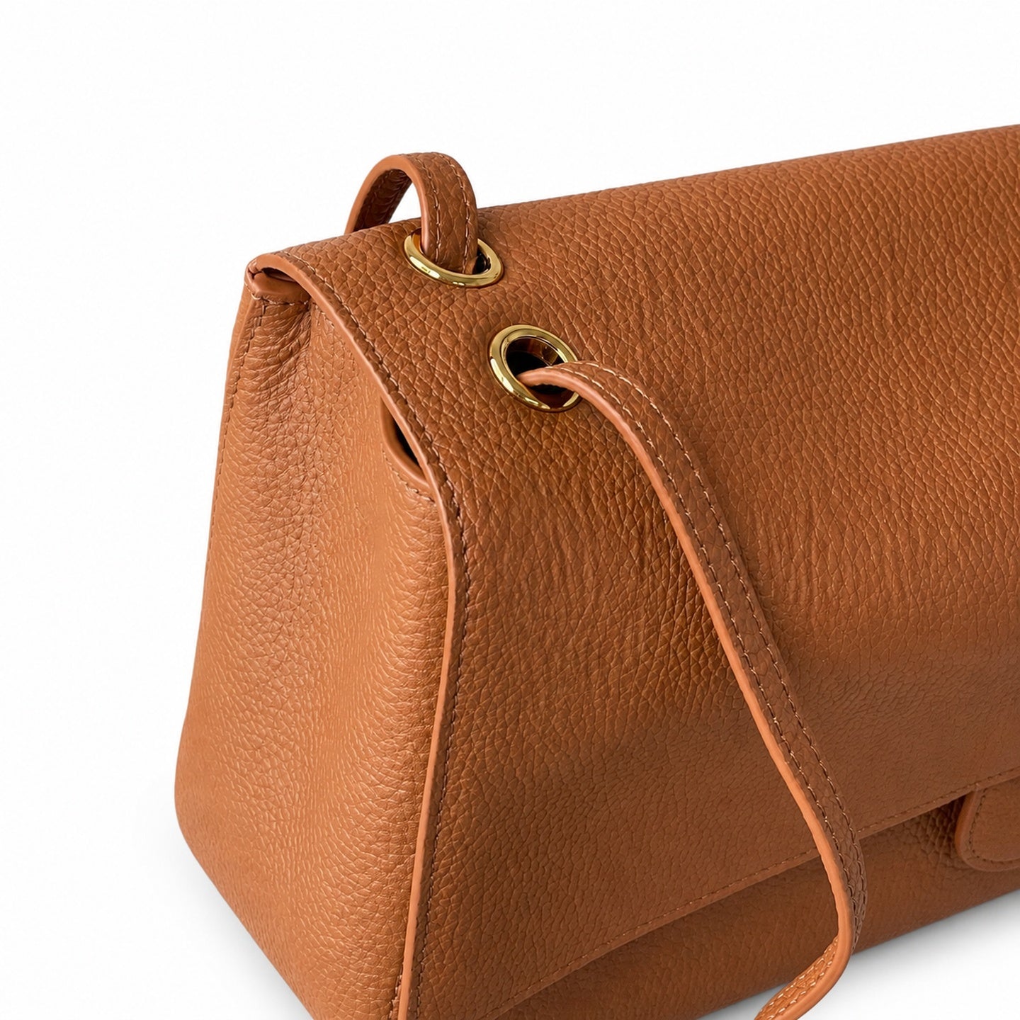 Chanel Large Leather Brown Gold Bag