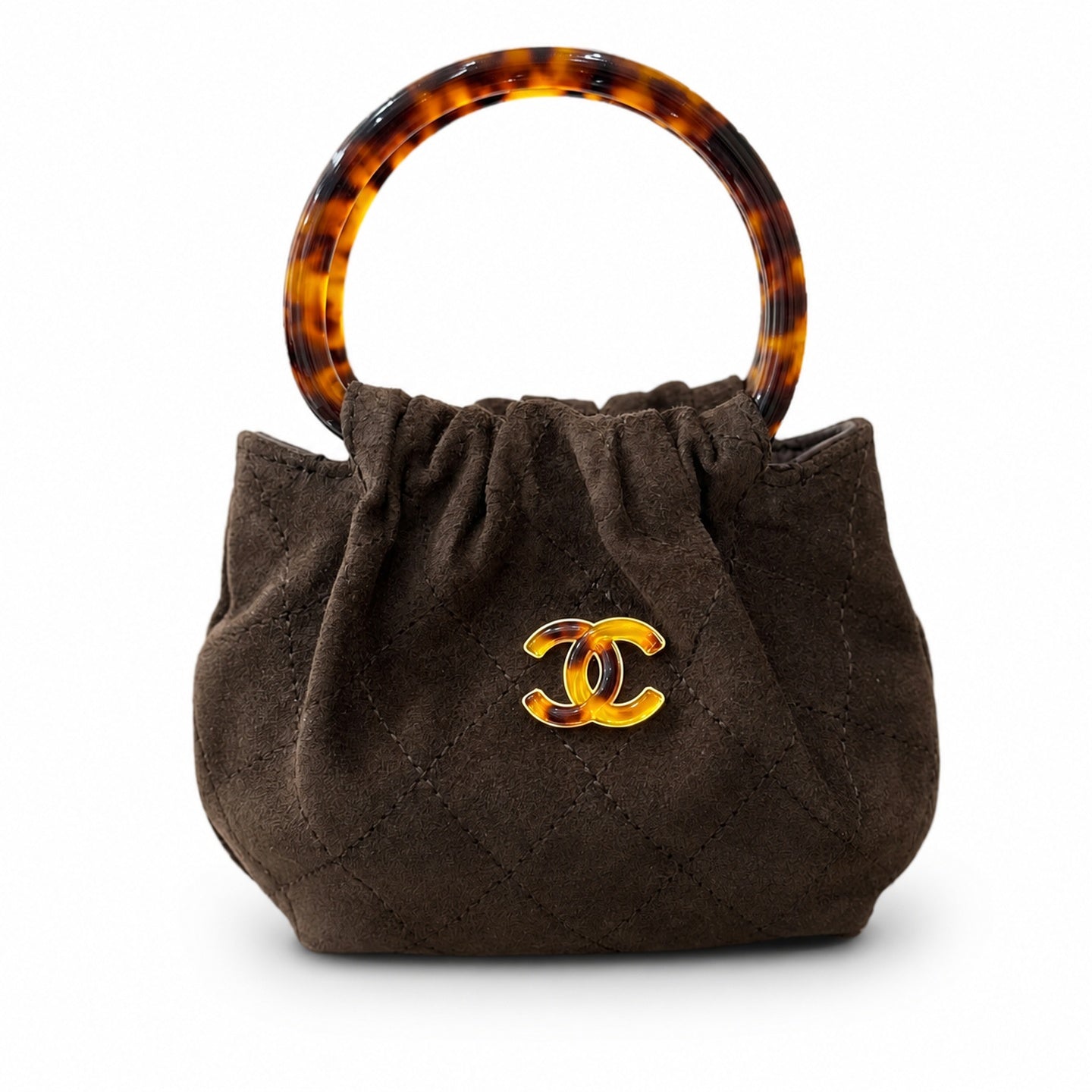 Chanel Mini Suede Brown Bag