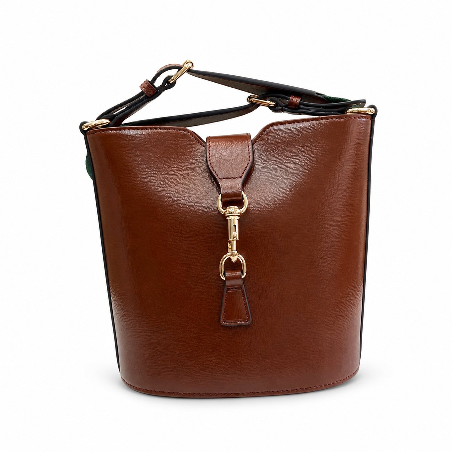 Gucci Mini Cotton Leather Brown Red Green Gold Shoulder Bag