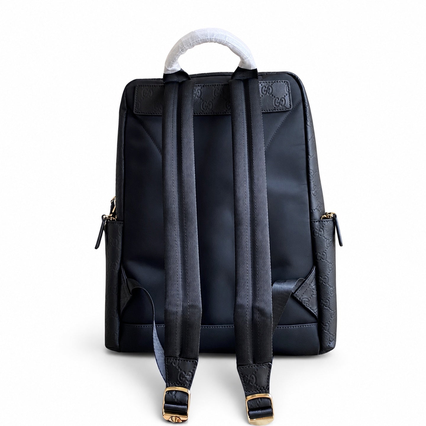 Gucci Men's Silk Leather Black Backpack