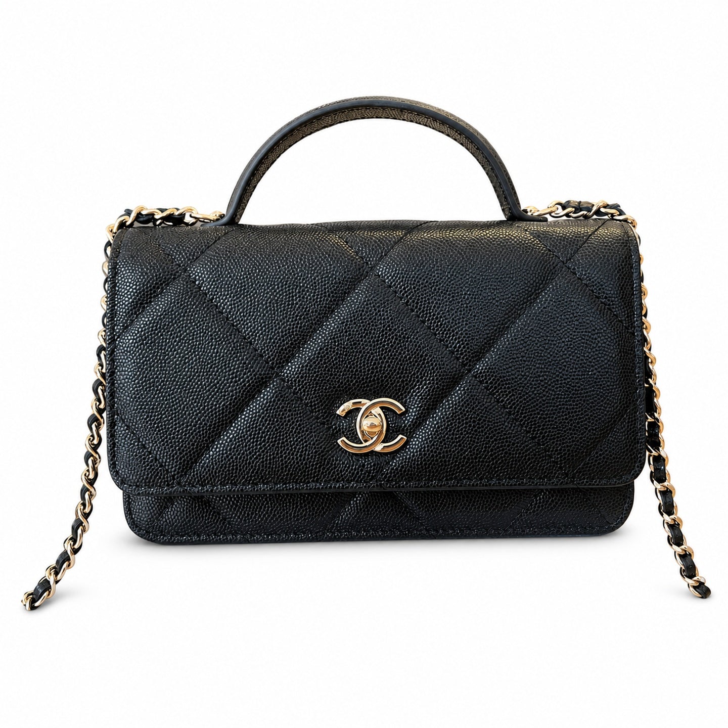 Chanel Large White Wallet on Chain