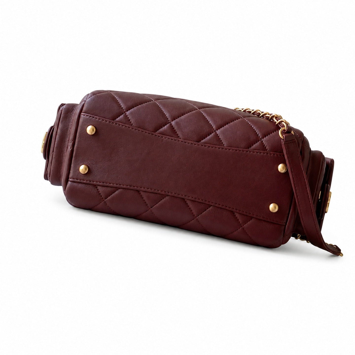 Chanel 25 Small Leather Bowling Bag