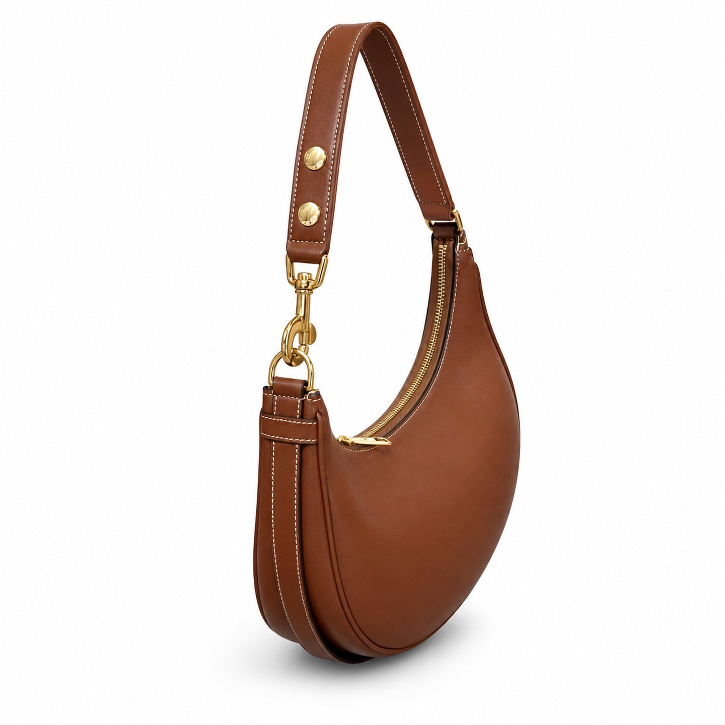 Celine Ava Leather Brown Shoulder Bag
