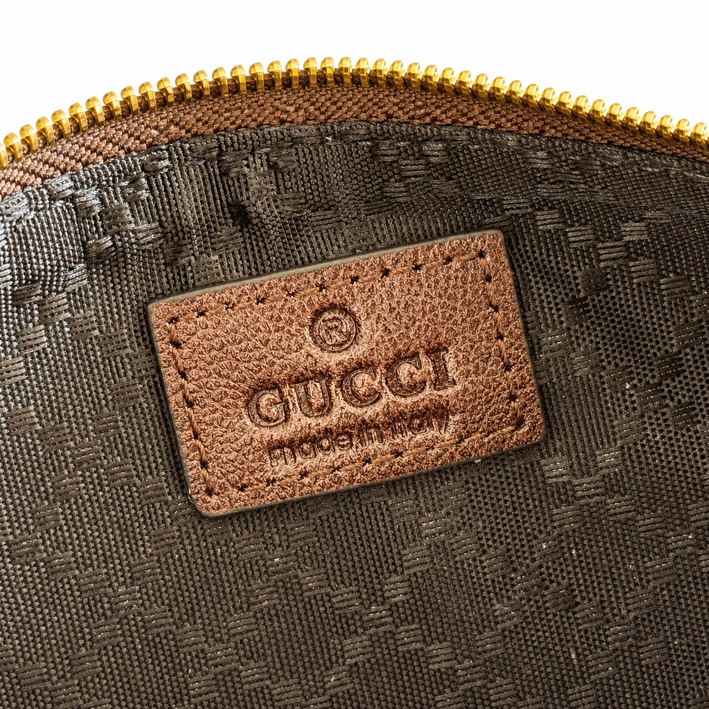 Gucci Giglio Canvas Leather Brown Red Green Gold Handbag