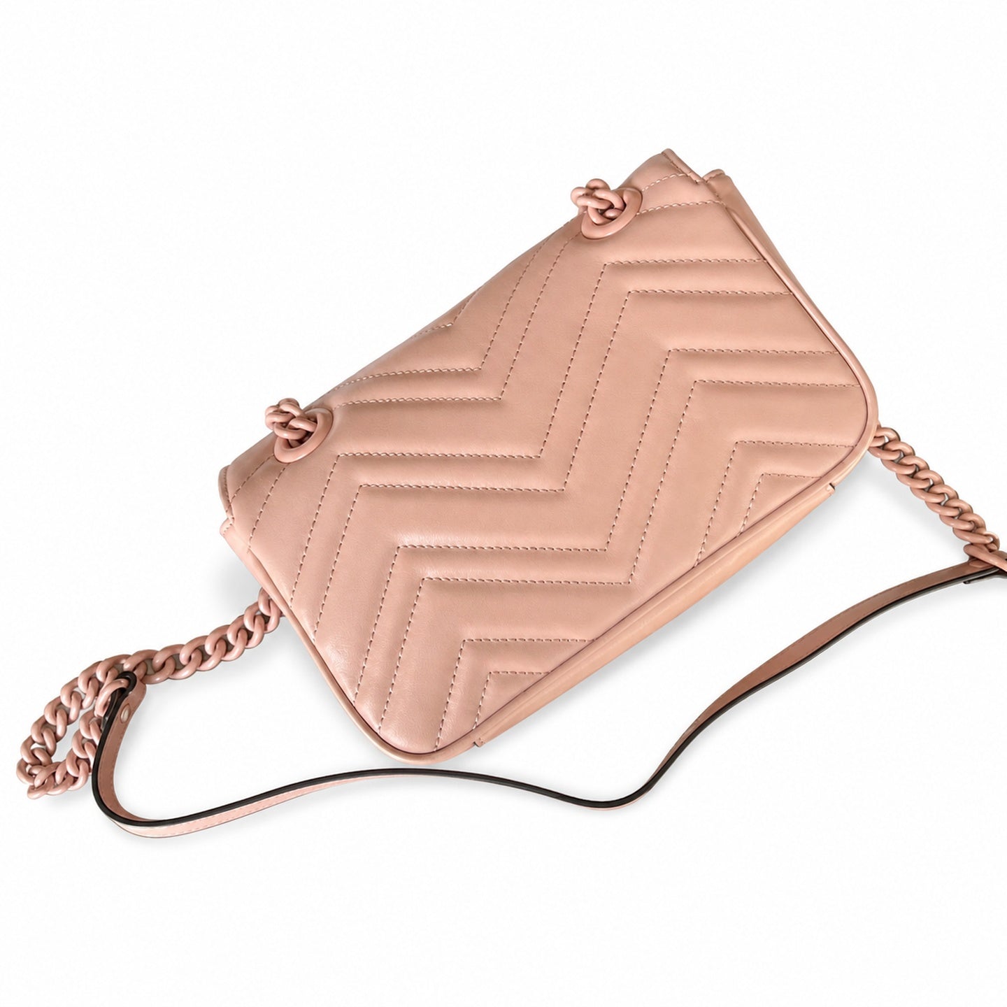 Gucci GG Marmont Leather Pink Handbag