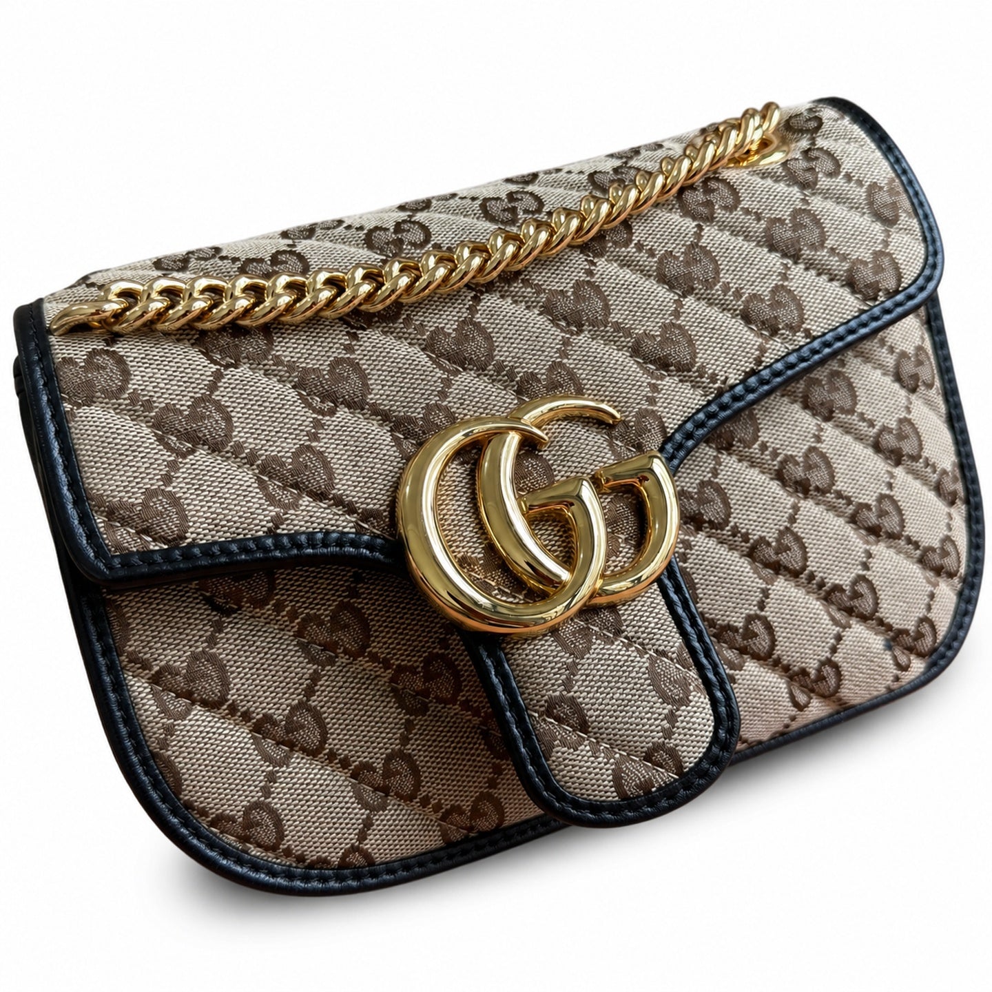 Gucci GG Marmont Leather Brown Bag