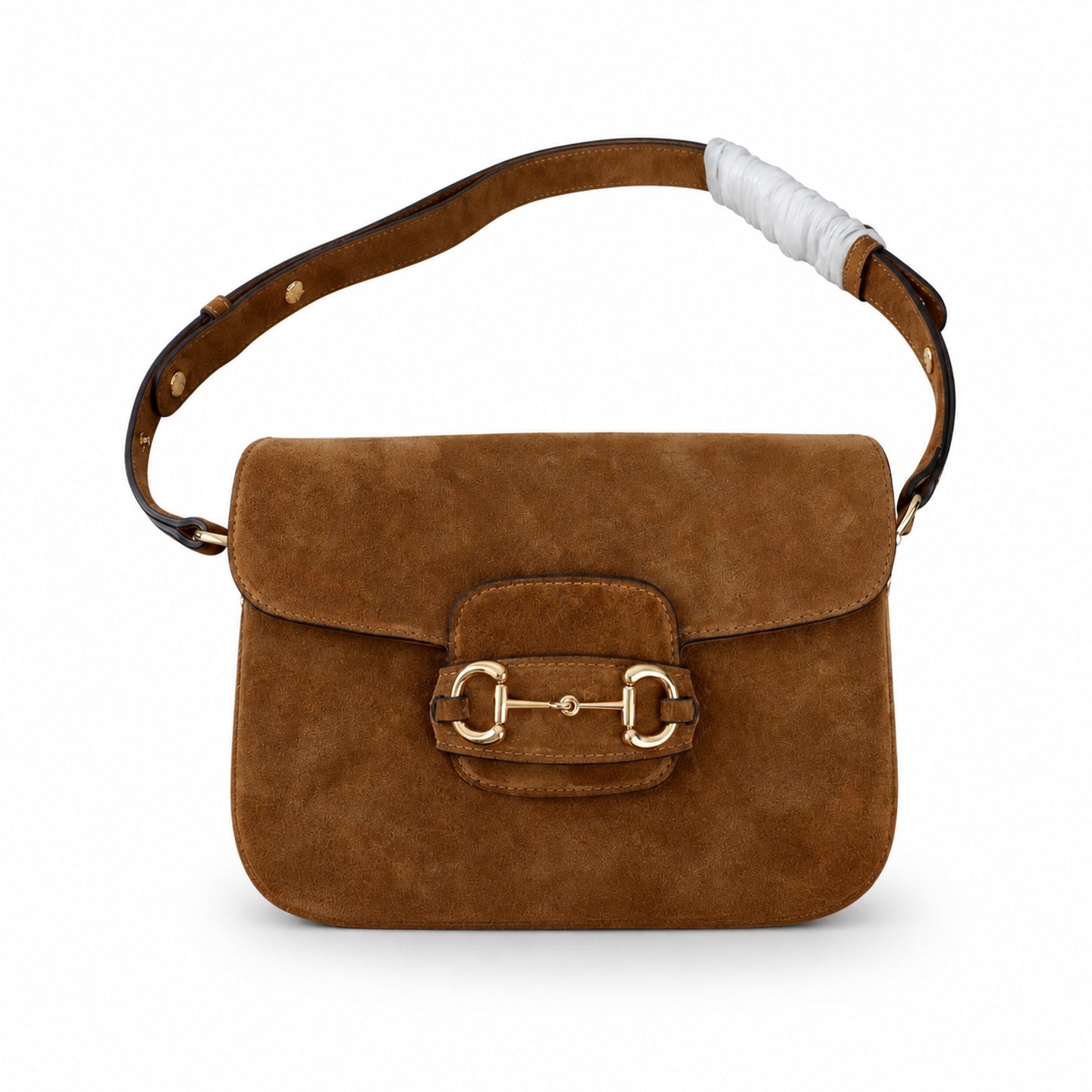 Gucci Horsebit 1955 Leather Gold Shoulder Bag